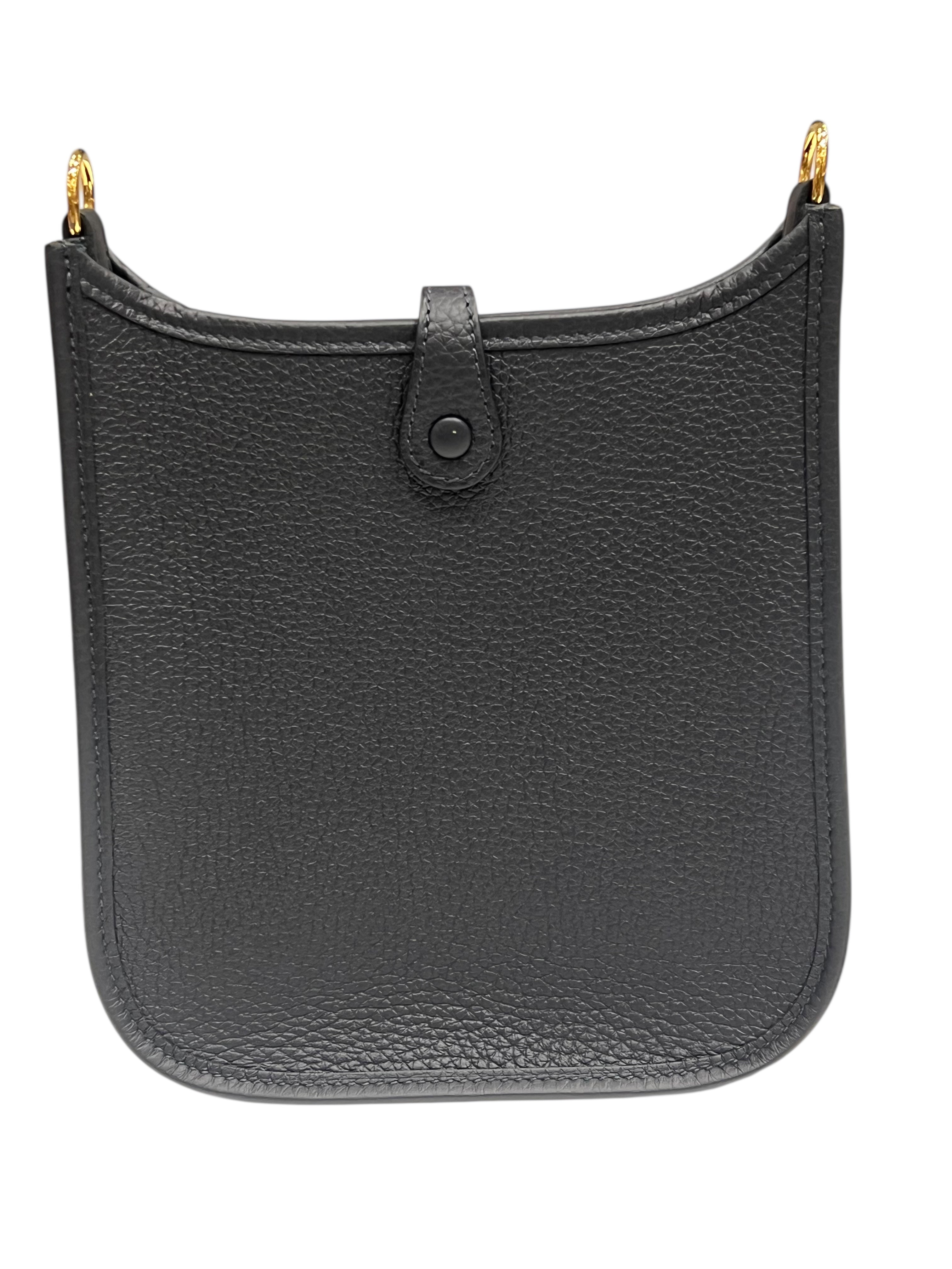 Hermès - sac Evelyne 16 clemence bleu encre