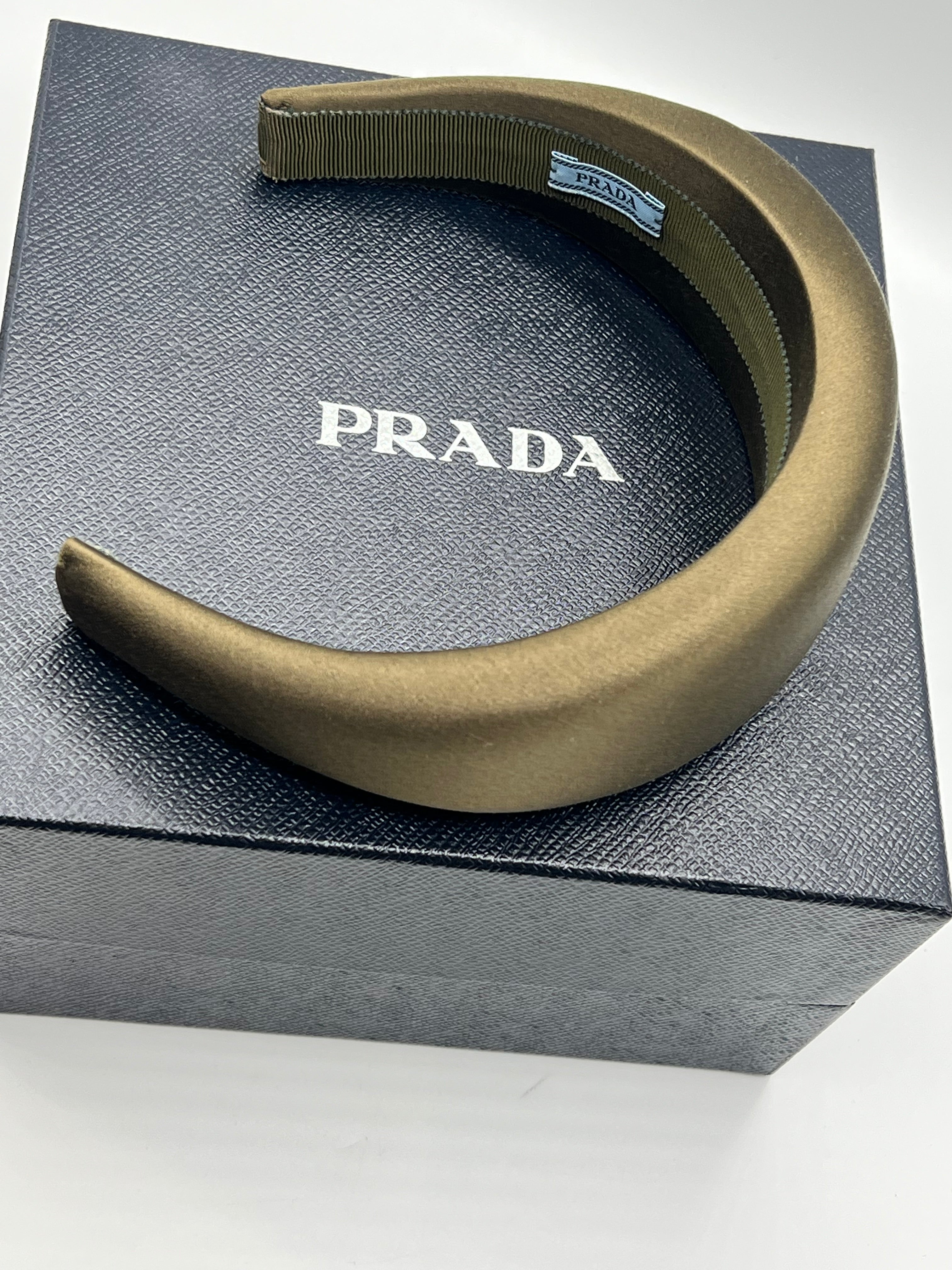 Prada - serre tête kaki