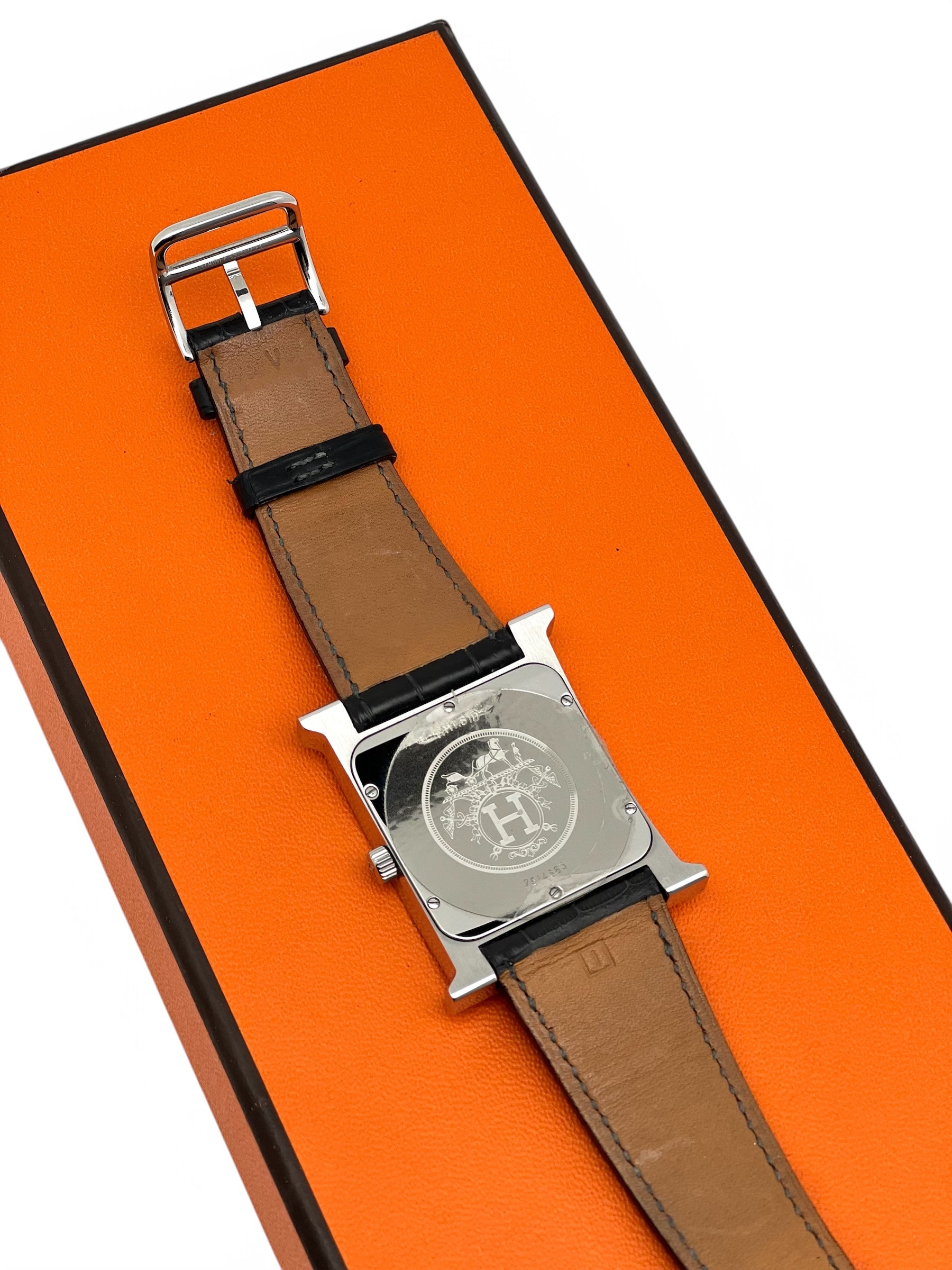 Hermès - Montre H Hours Alligator