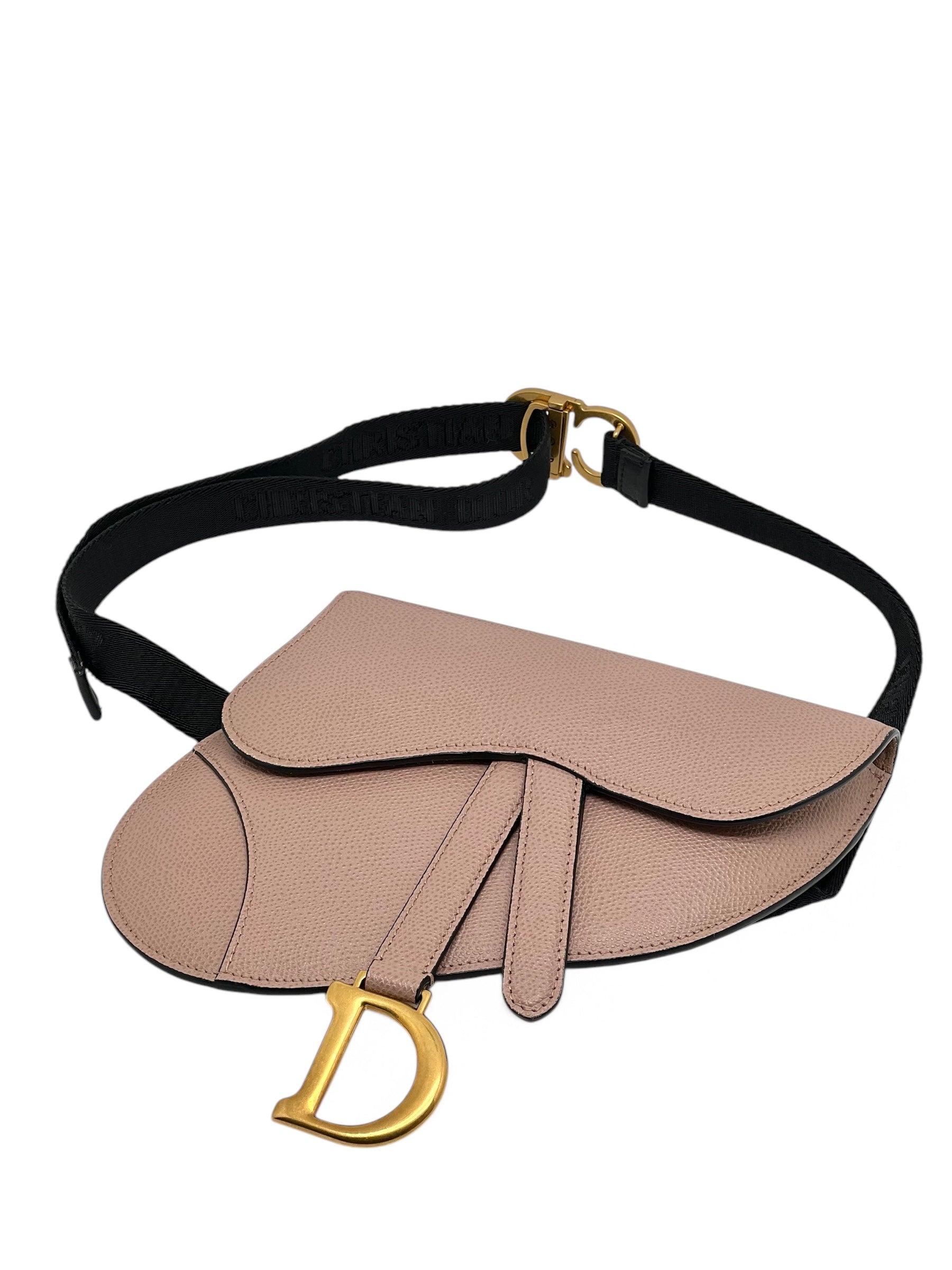 Dior - Sac Saddle Belt Rose poudré