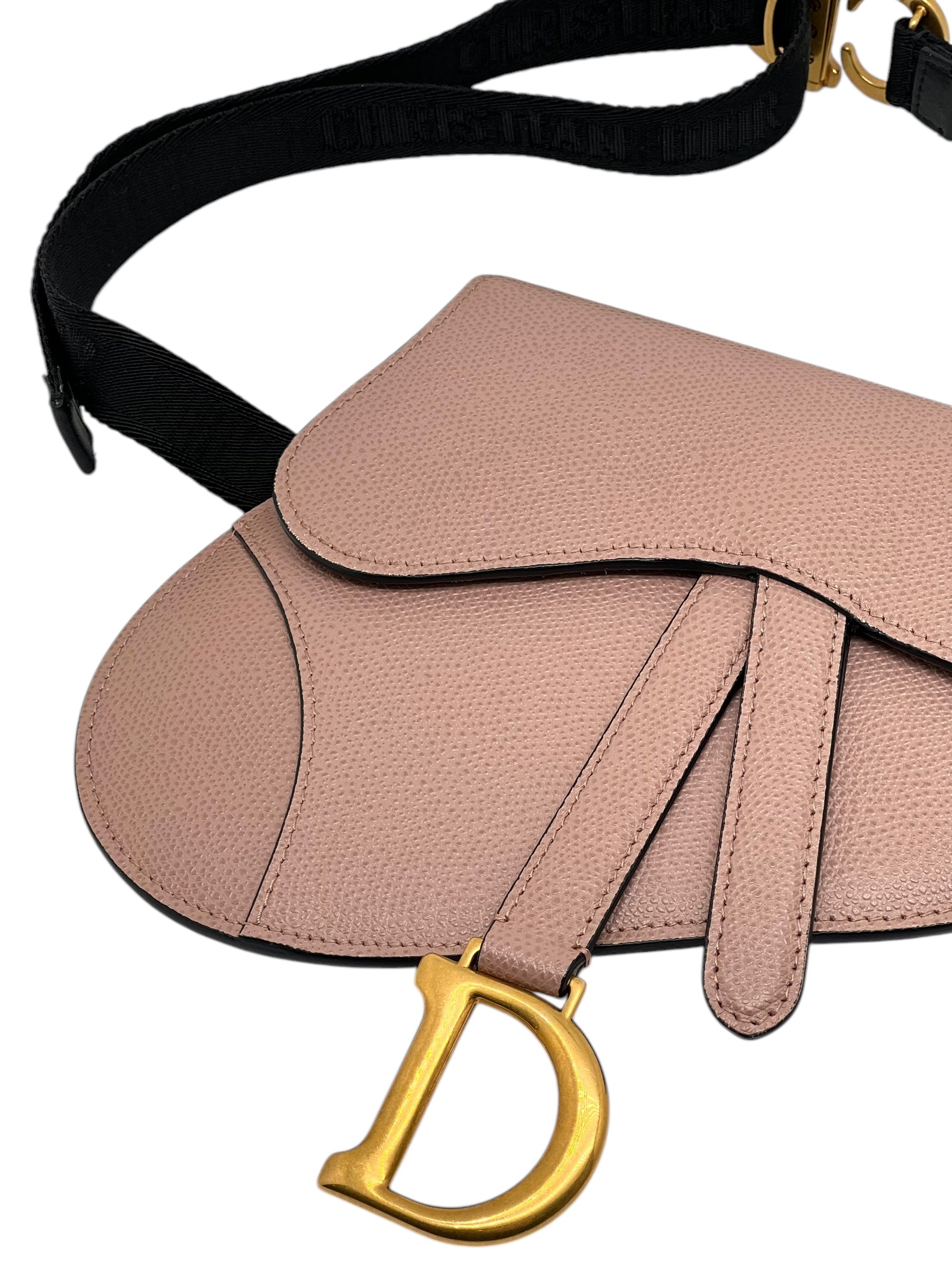 Dior - Sac Saddle Belt Rose poudré