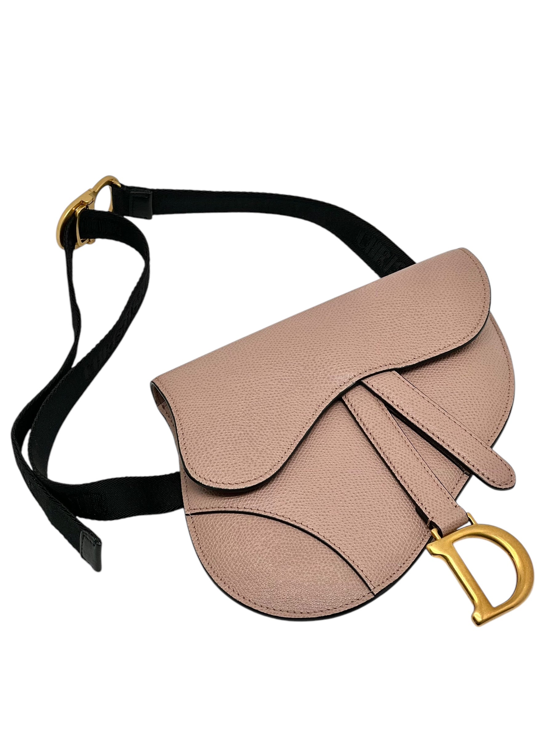 Dior - Sac Saddle Belt Rose poudré