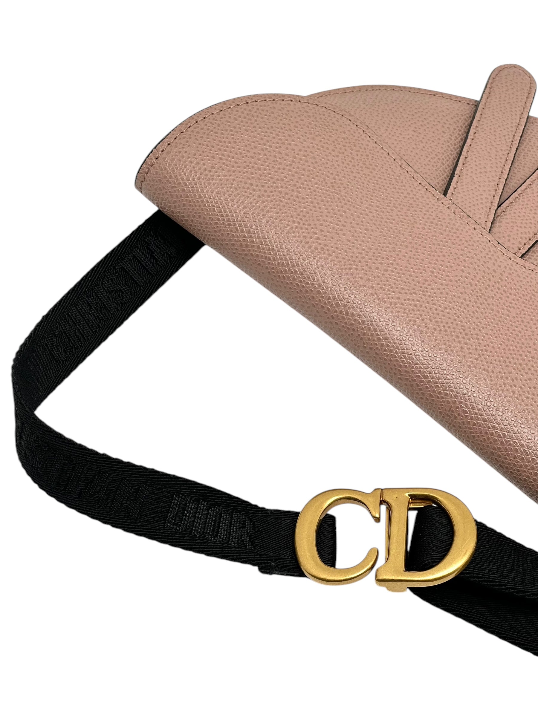 Dior - Sac Saddle Belt Rose poudré