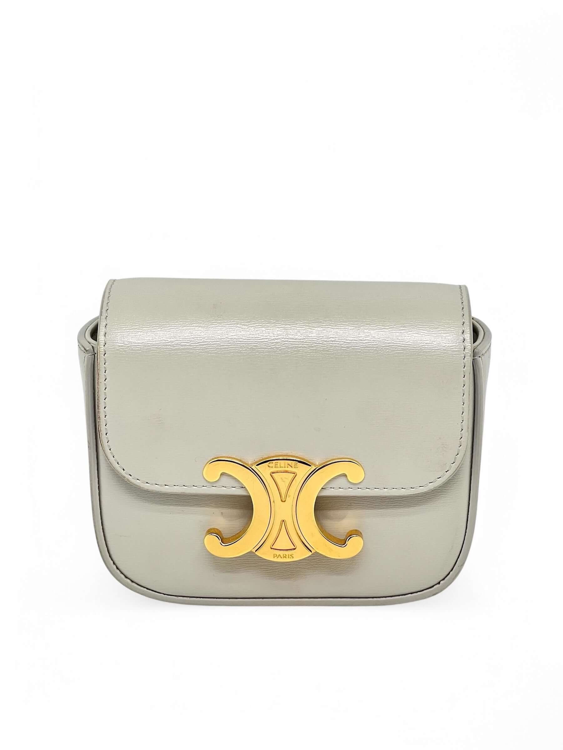 Céline - Sac Mini Claude Gris Perle