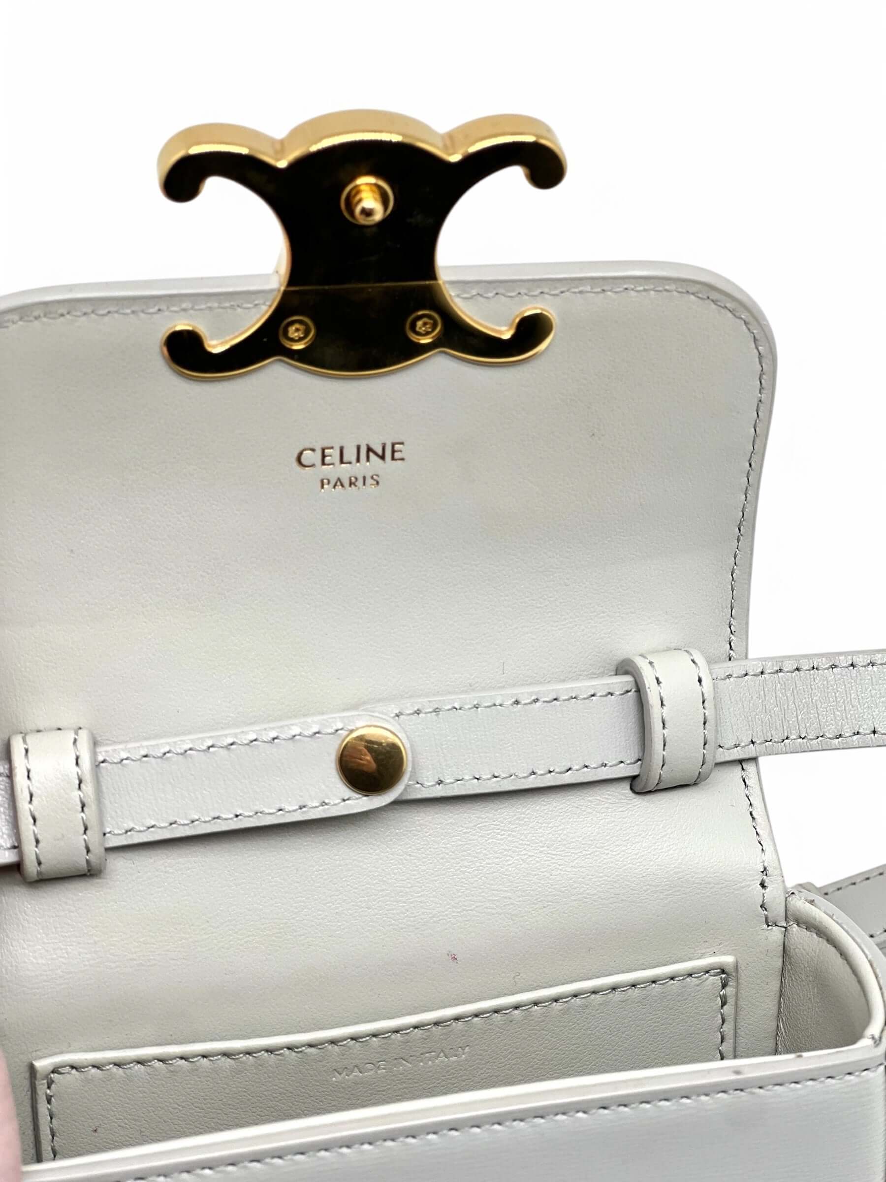 Céline - Sac Mini Claude Gris Perle