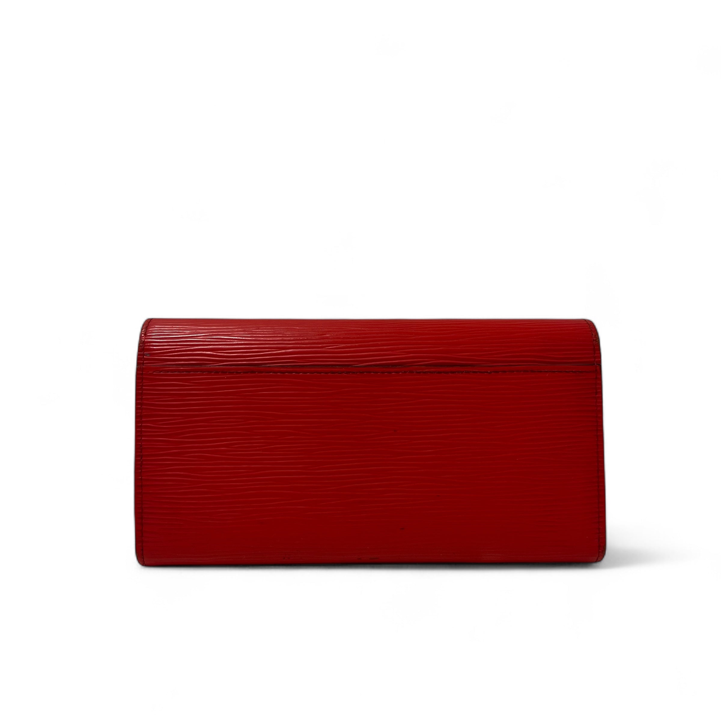 Louis Vuitton - Portefeuille cuir épi rouge