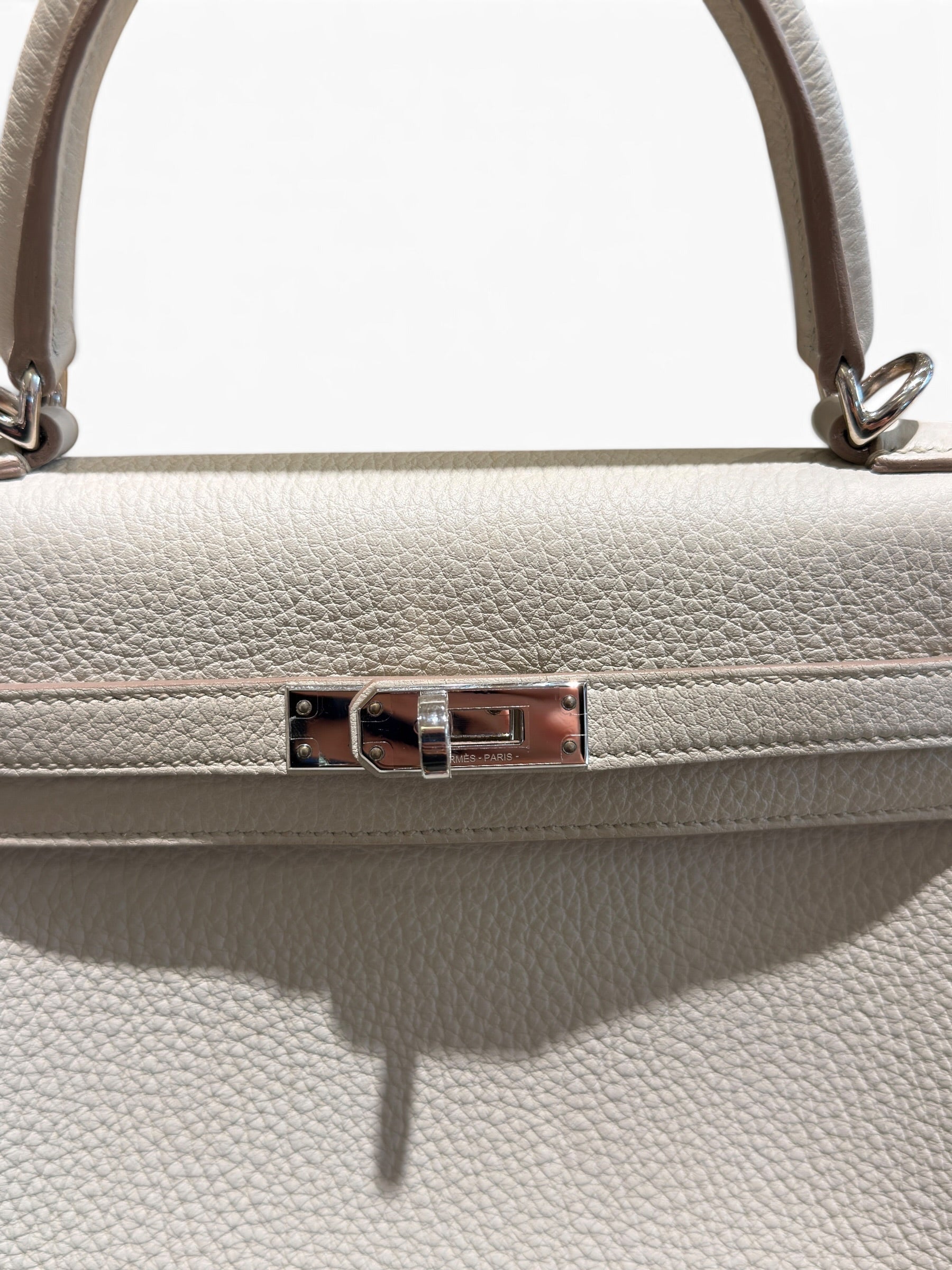 Hermès - Sac Kelly 25 Togo Béton