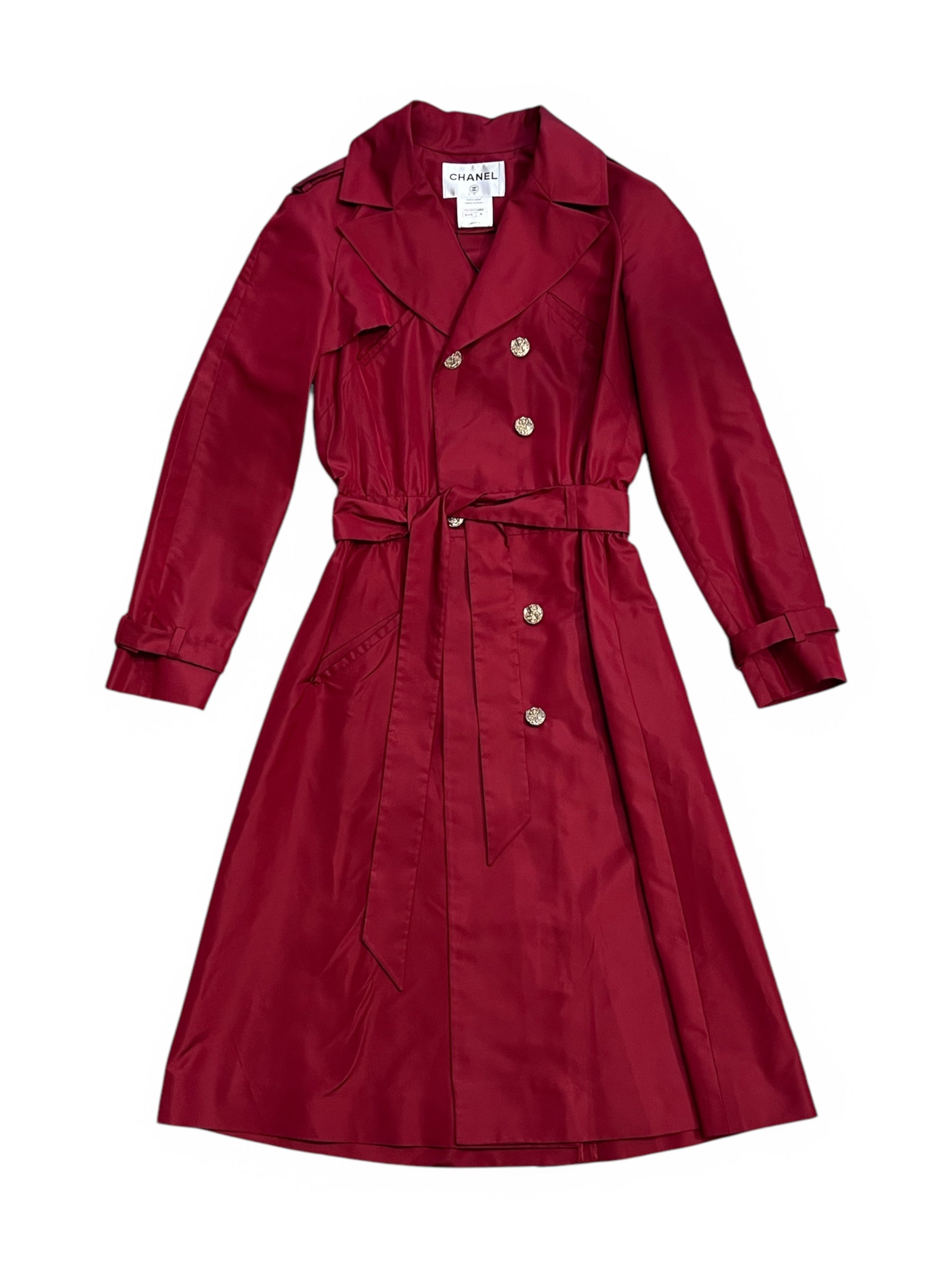 Chanel - Trenchcoat aus Seide T38