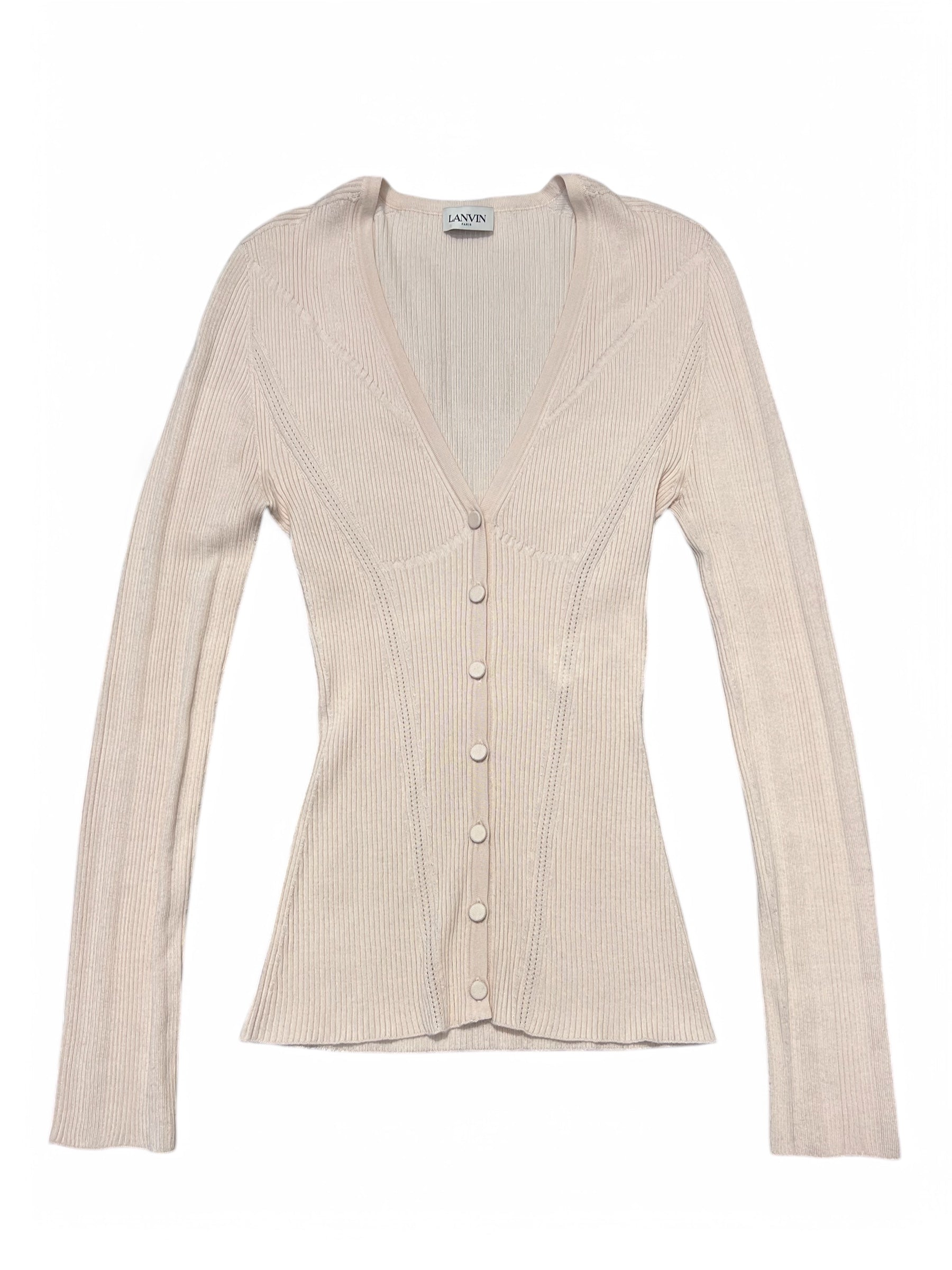 Lanvin - Cardigan Rose Pâle T36