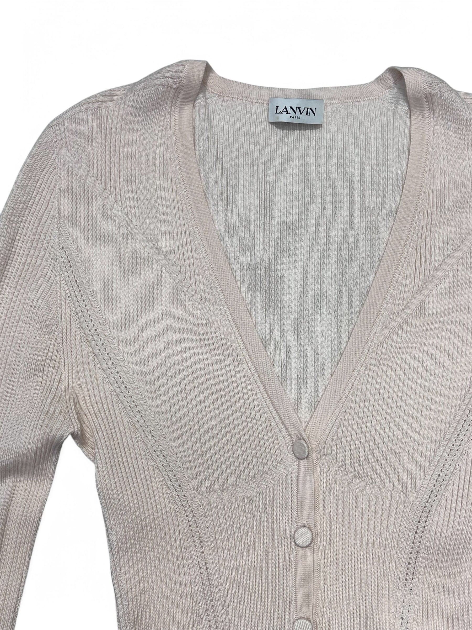 Lanvin - Cardigan Rose Pâle T36