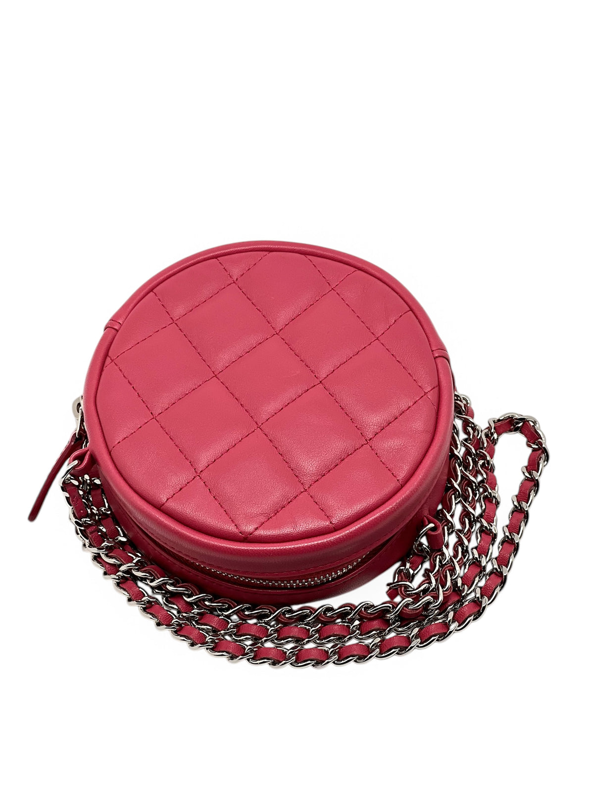 Chanel - Sac Round an Kette Rose