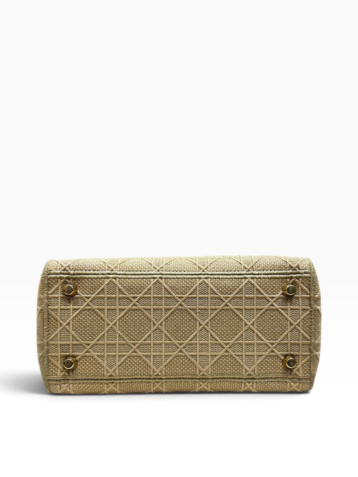 Christian Dior - Sac D-Lite MM toile cannage beige