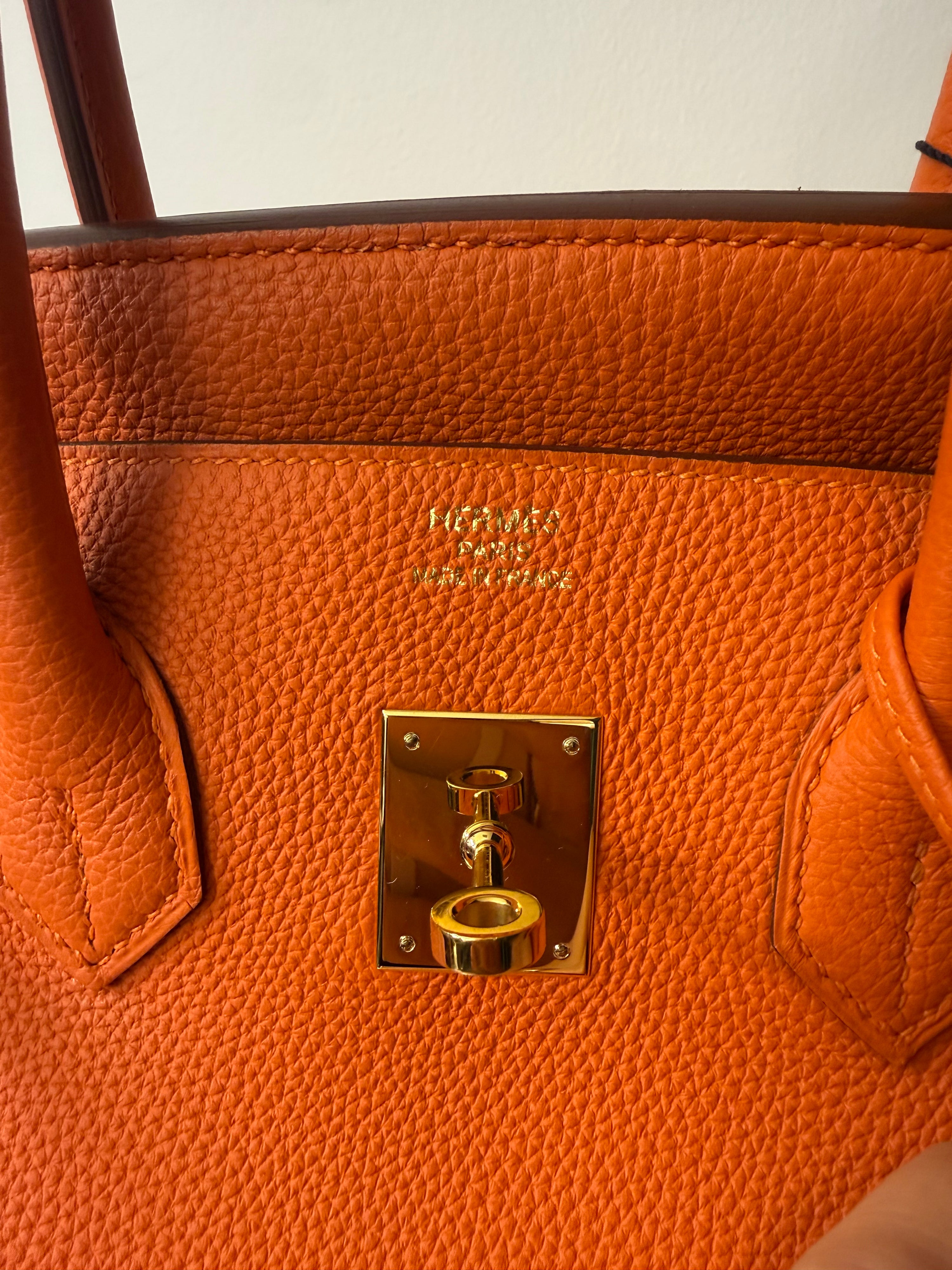 Hermès - Borsa Birkin 35 arancione