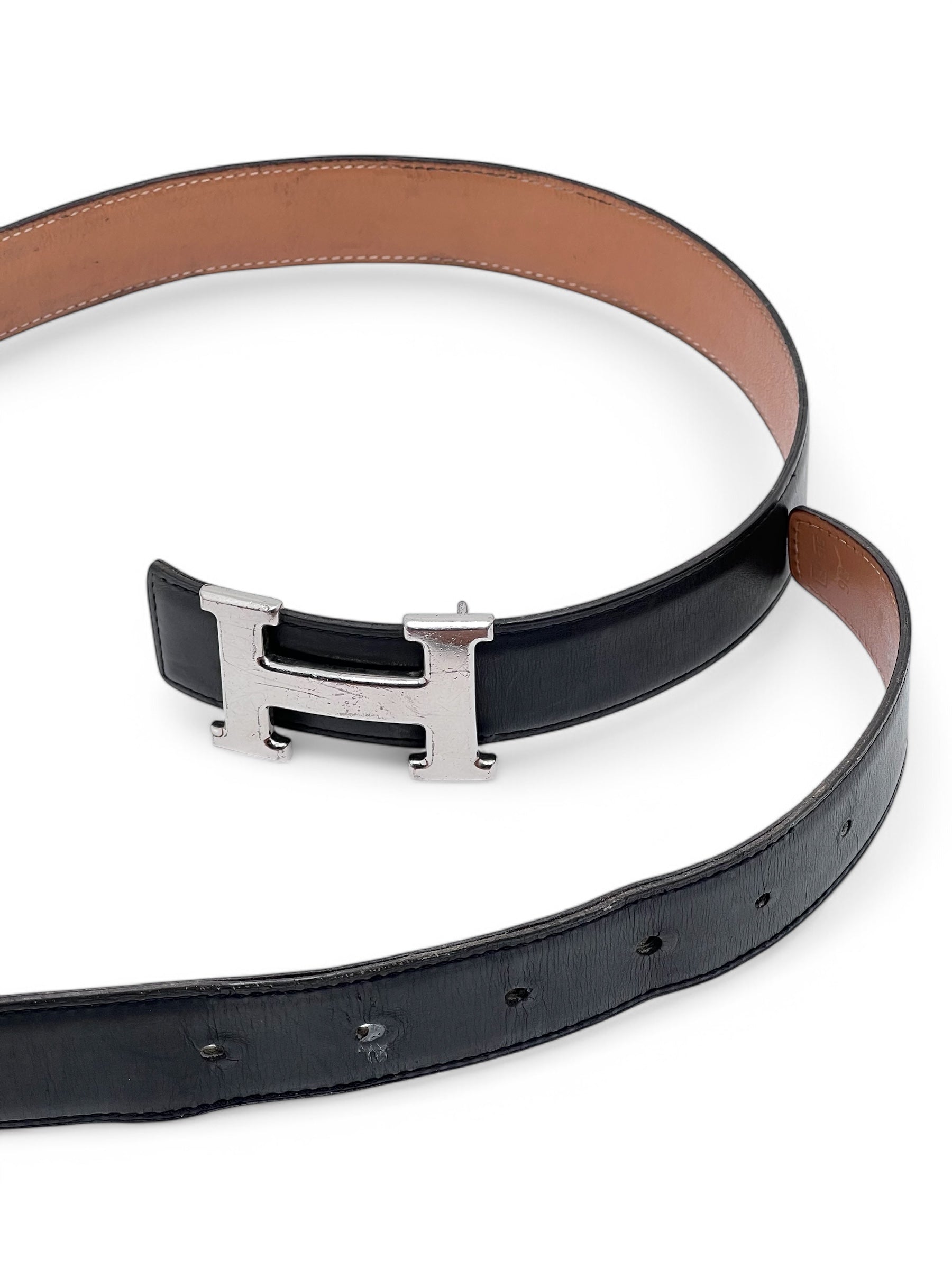 Hermès - Ceinture boucle H T90