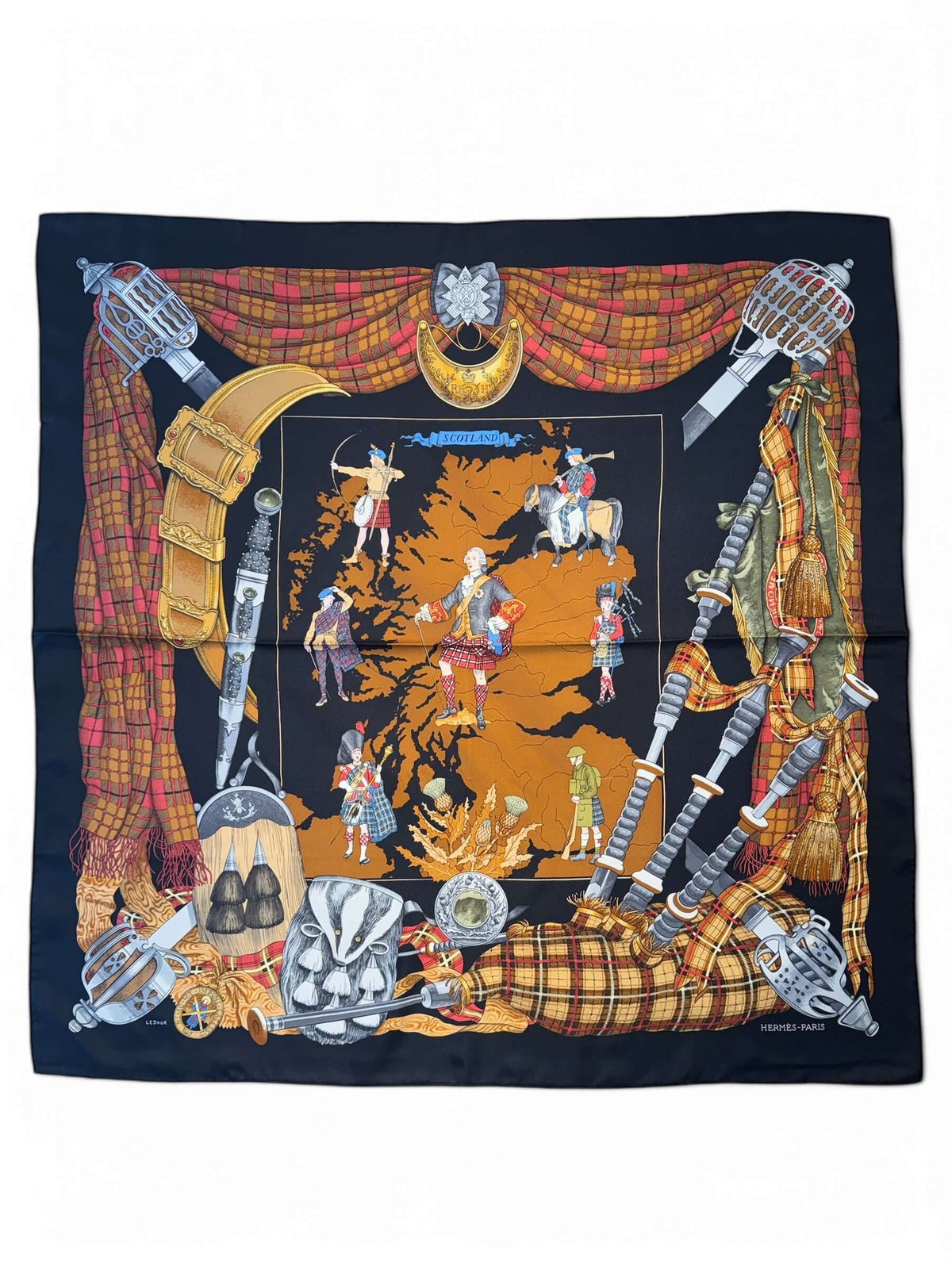 Hermès - Foulard 90 « Scotland »