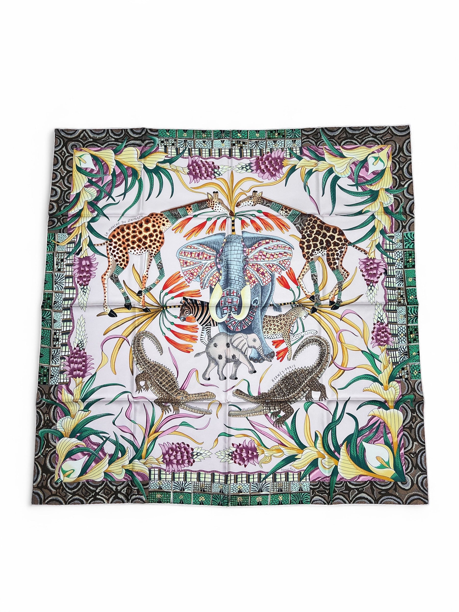 Hermès - Carré 90 « La Marche du Zambeze »