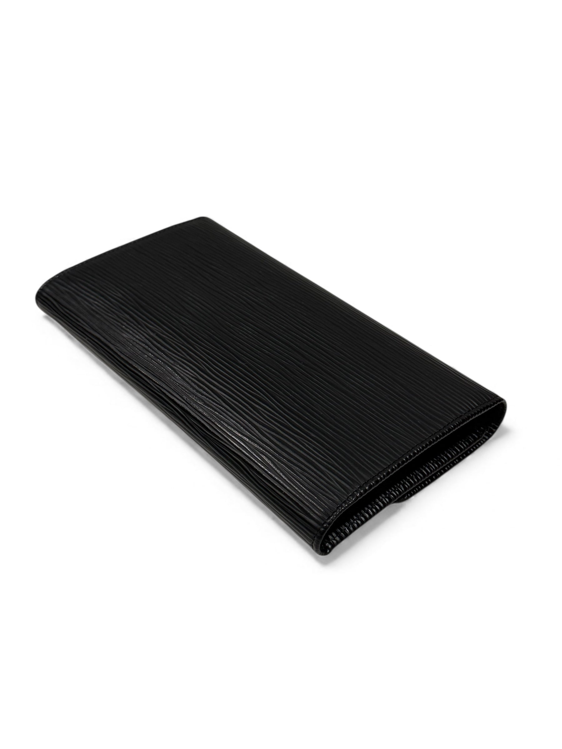 Louis Vuitton - Portefeuille cuir épi noir