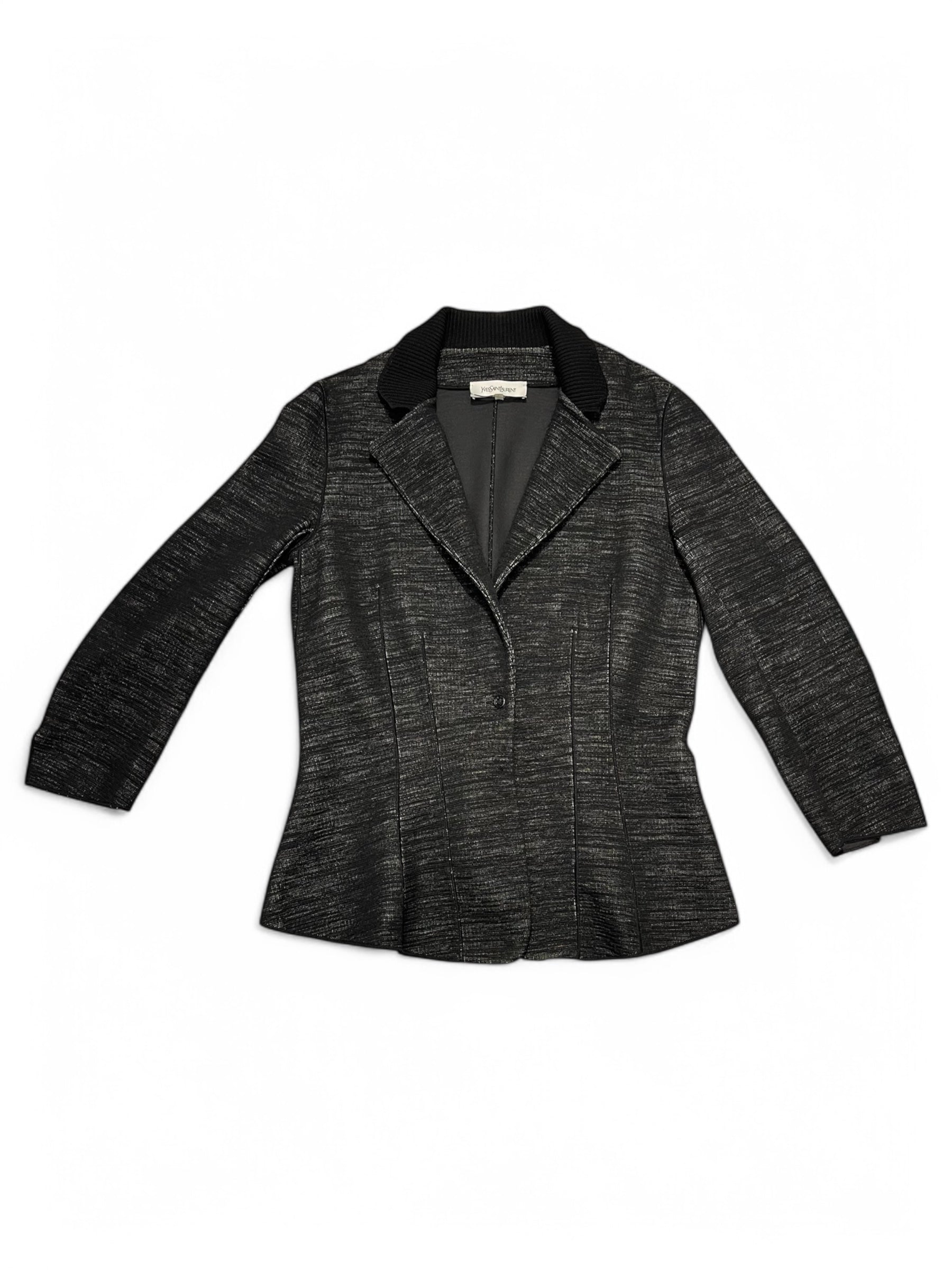 Yves Saint Laurent - Veste avec col en laine T.L