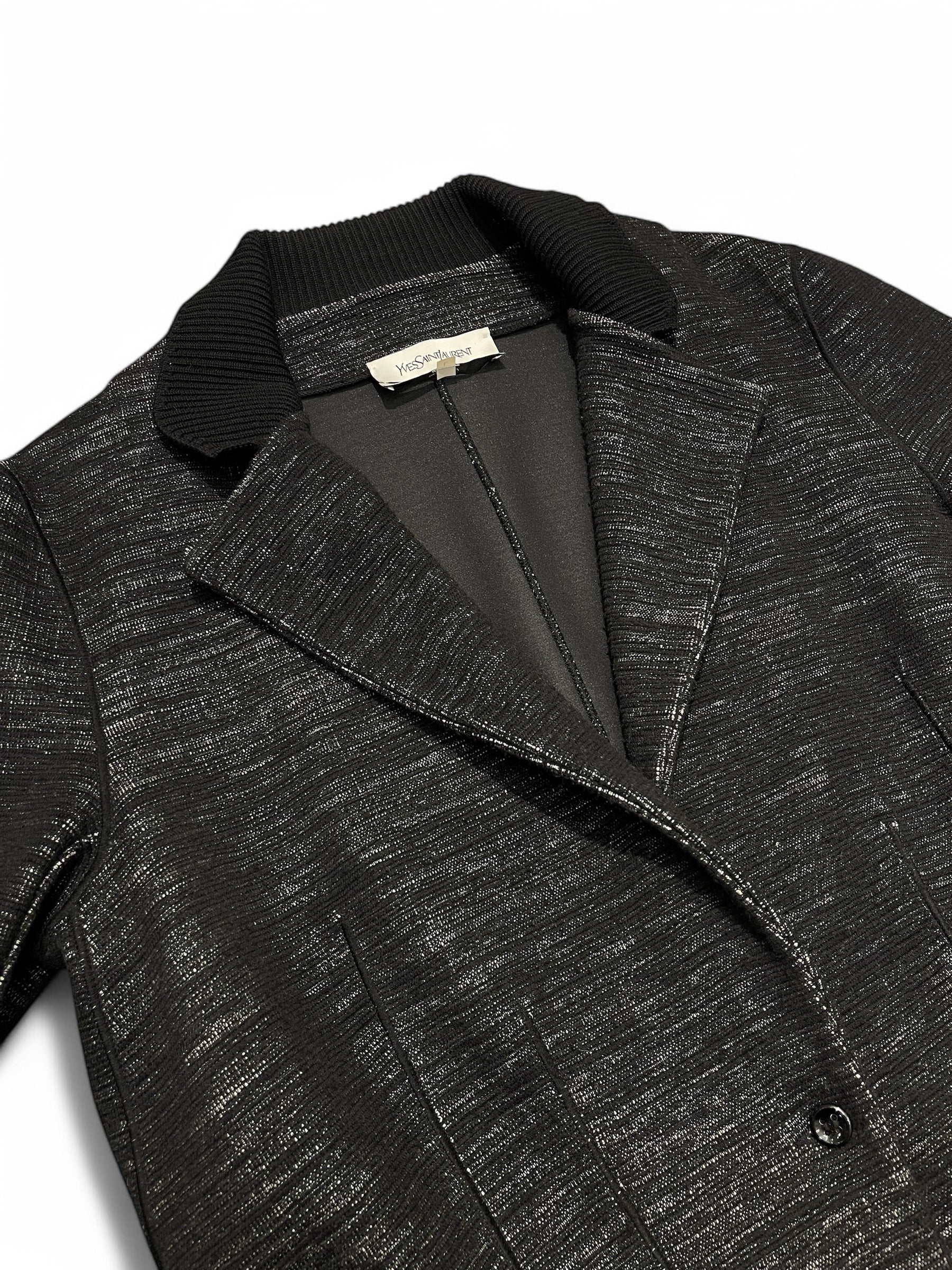 Yves Saint Laurent - Veste avec col en laine T.L