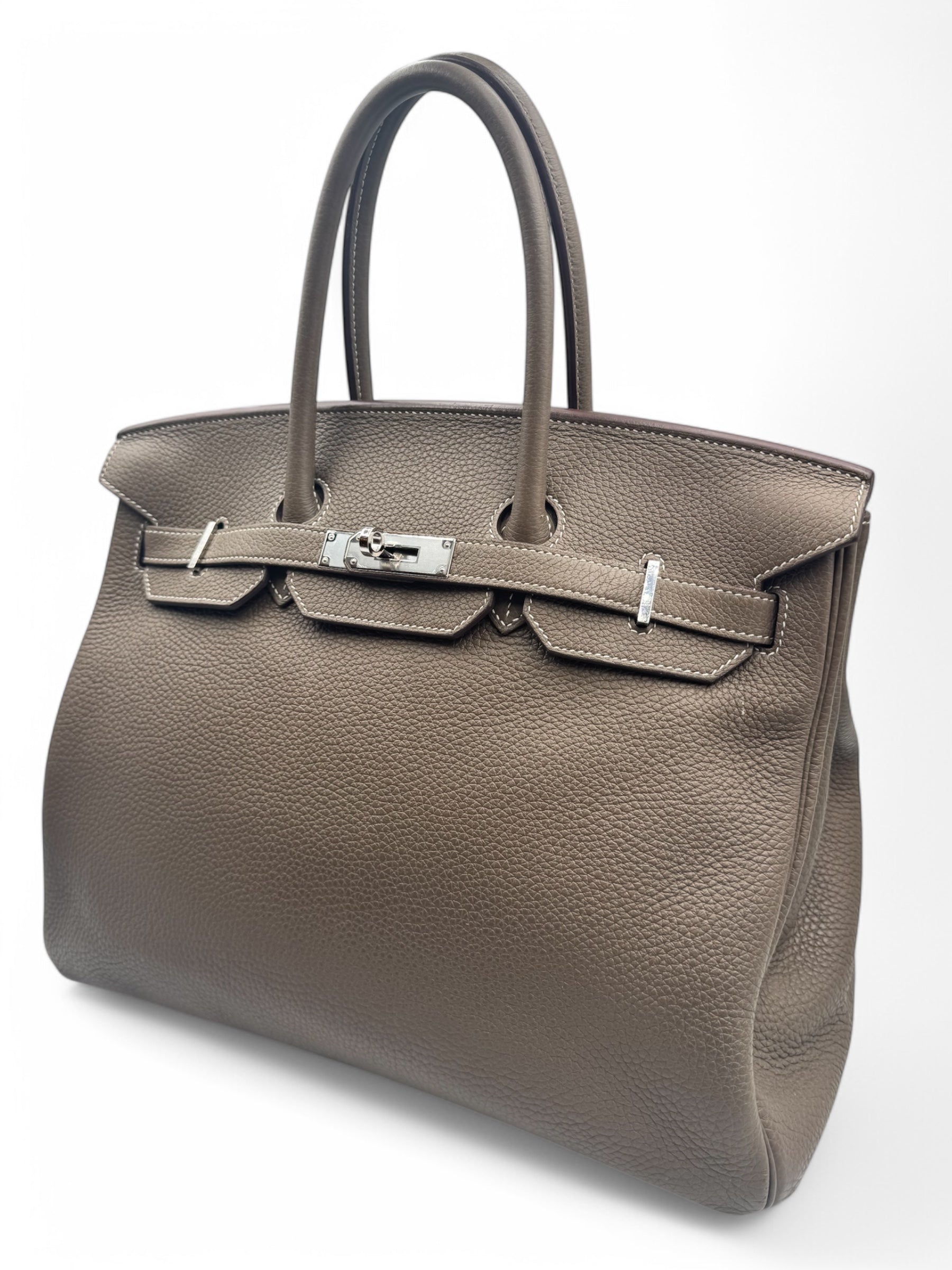 Hermès - Sac Birkin 35 étoupe 2020