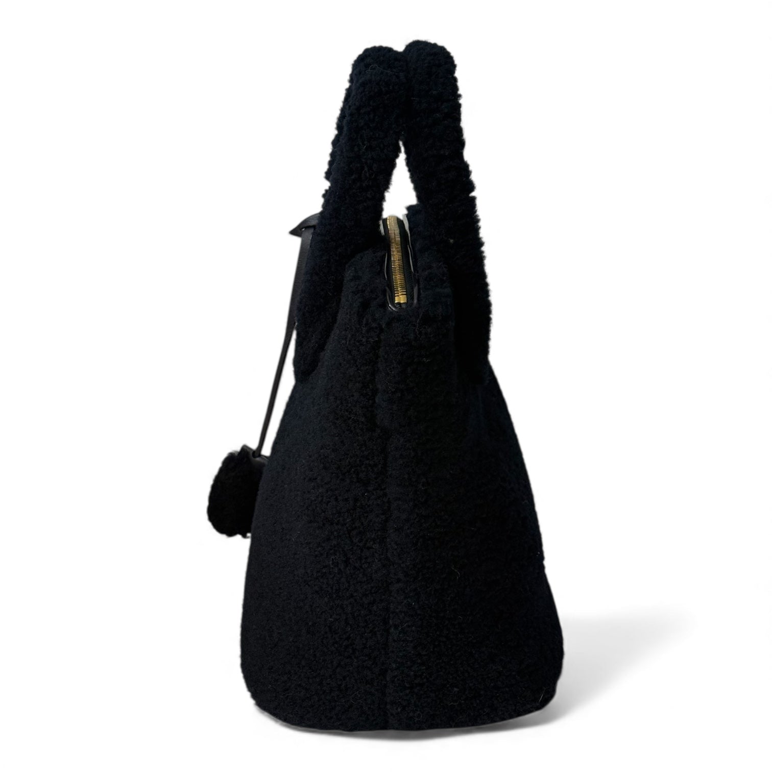 Louis Vuitton - Sac en shearling bleu marine lockit