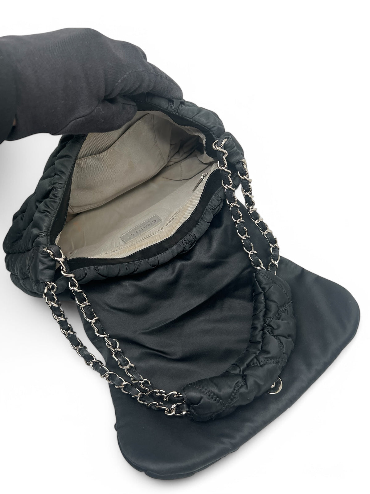 Chanel - Borsa a patta semplice trapuntata a bolle