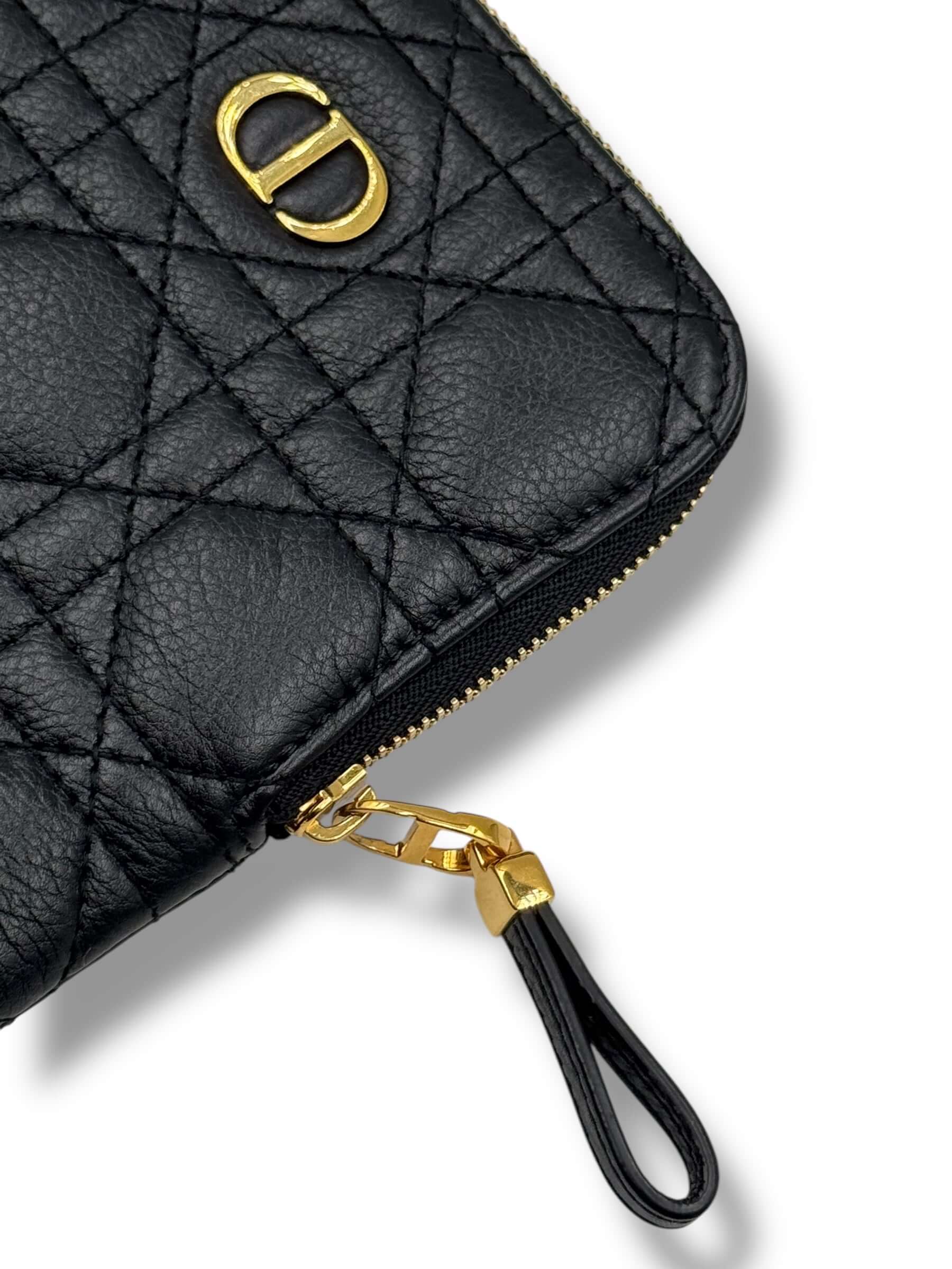 Christian Dior - Sac Besace Caro Pouch noir