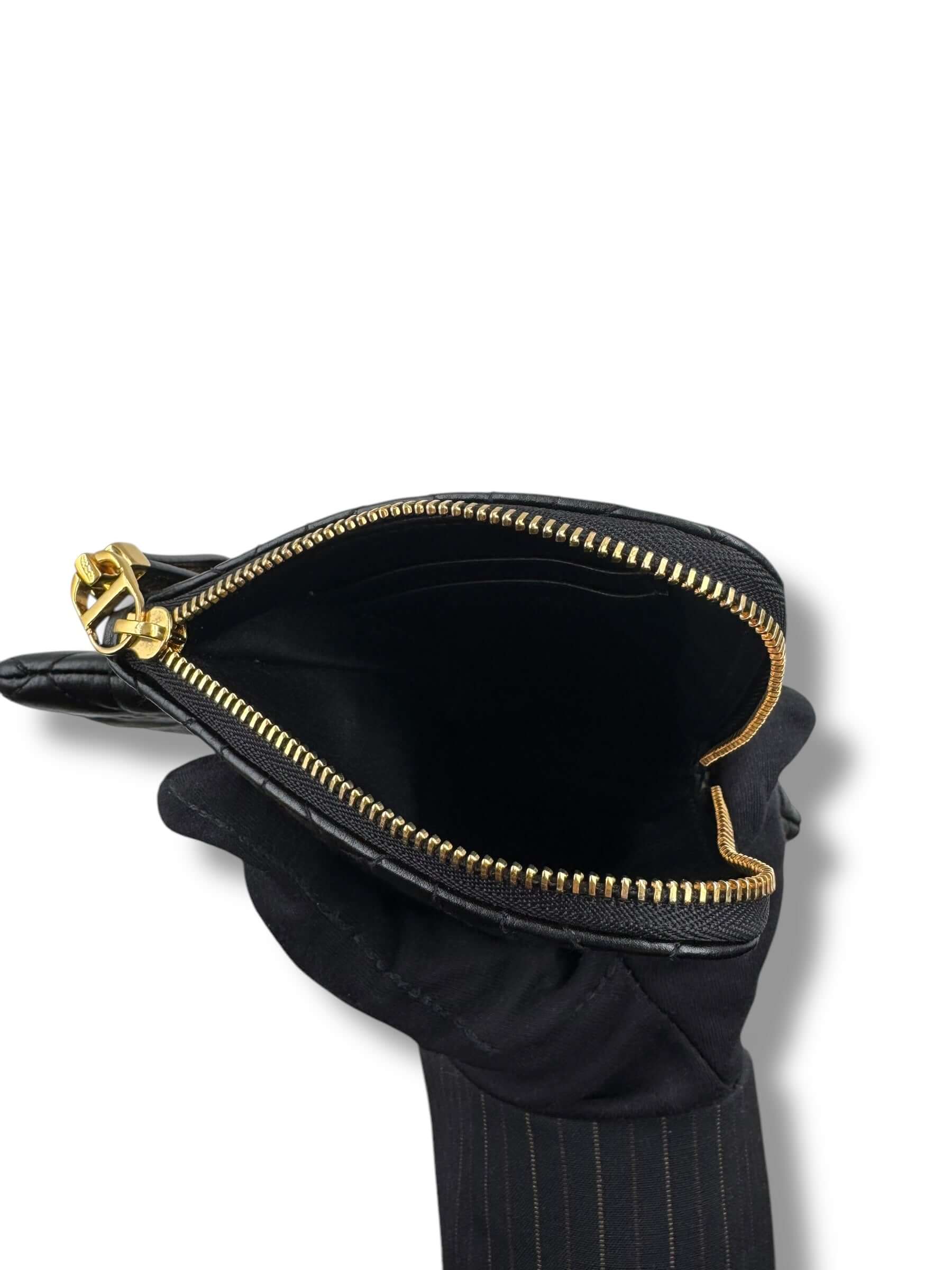 Christian Dior - Sac Besace Caro Pouch noir