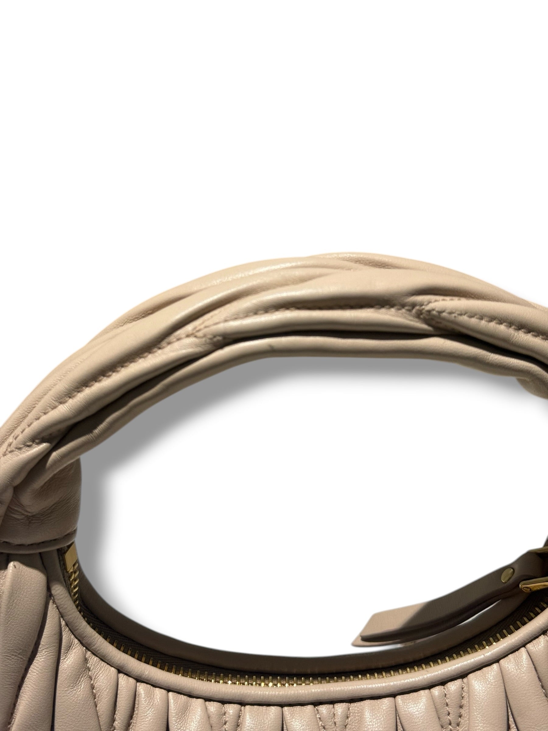 Miu Miu - Sac Wander nude nappa matelassé
