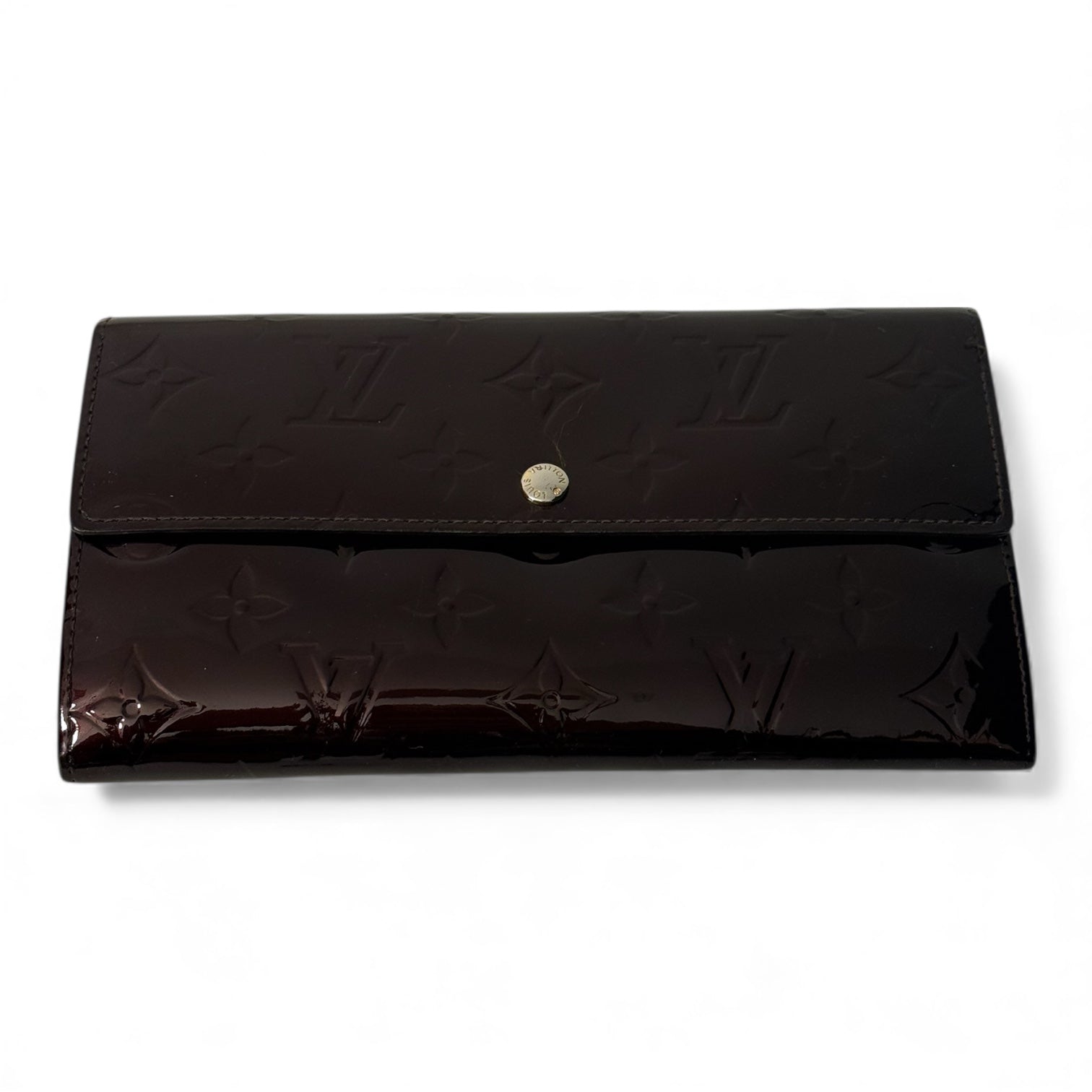 Louis Vuitton - Porte monnaie cuir vernis monogramme