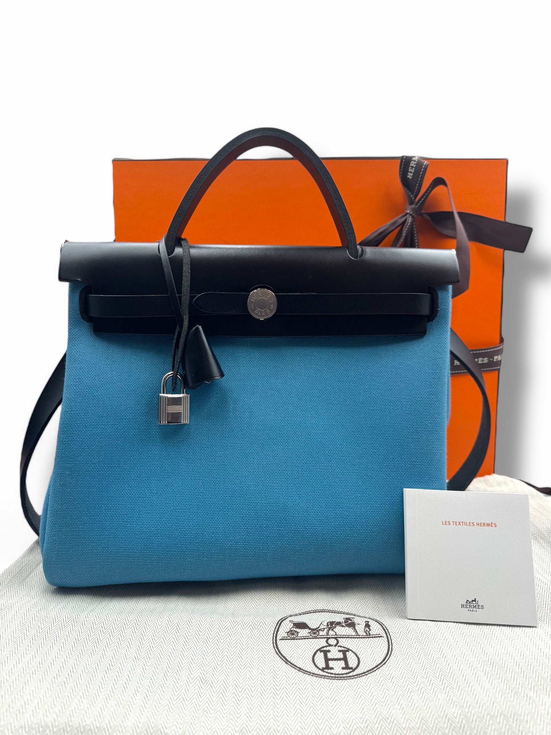 Hermès - Sac Herbag 31 bleu