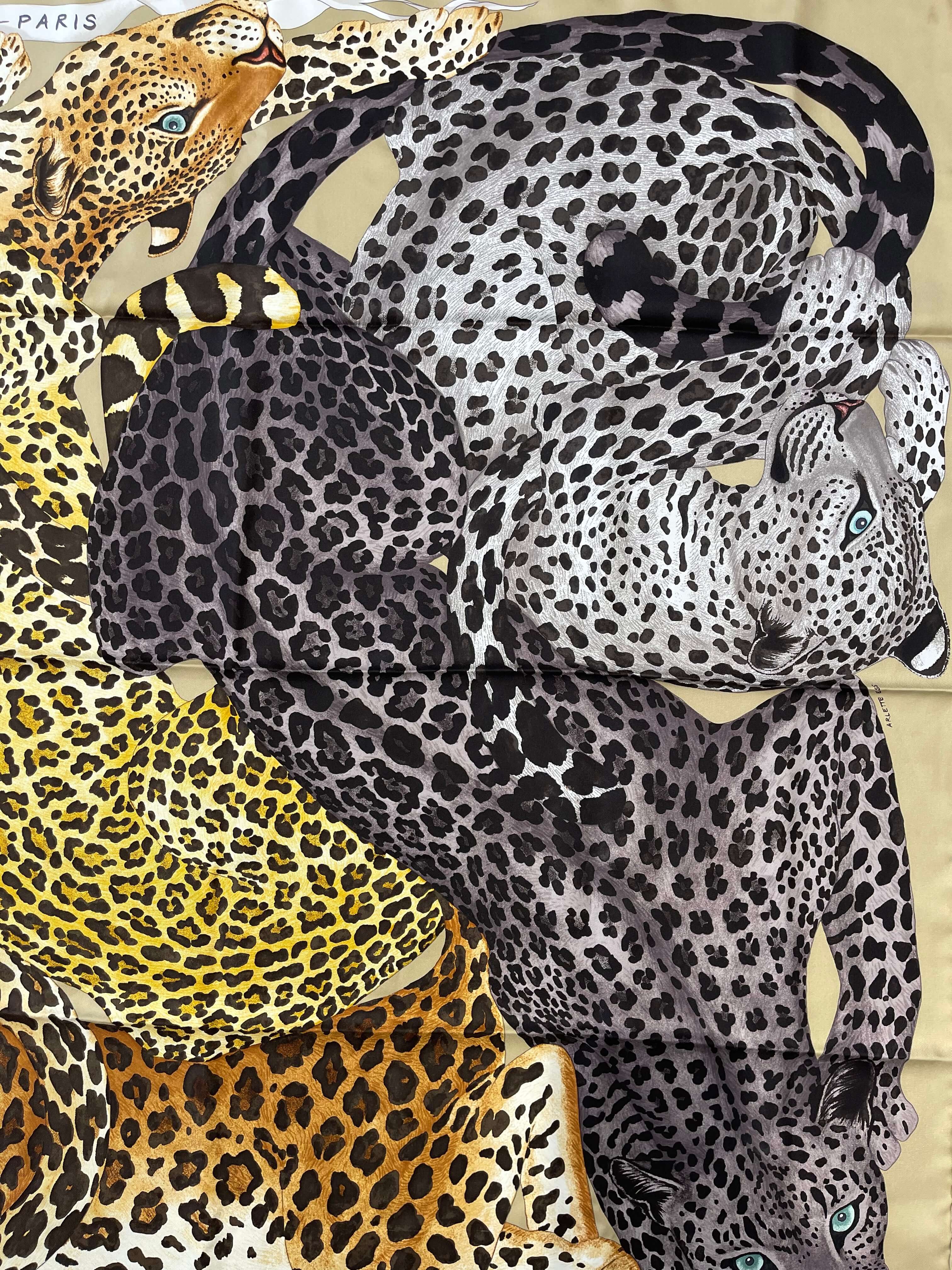 Hermès - Carré 90 « Lazy Leopardesses »