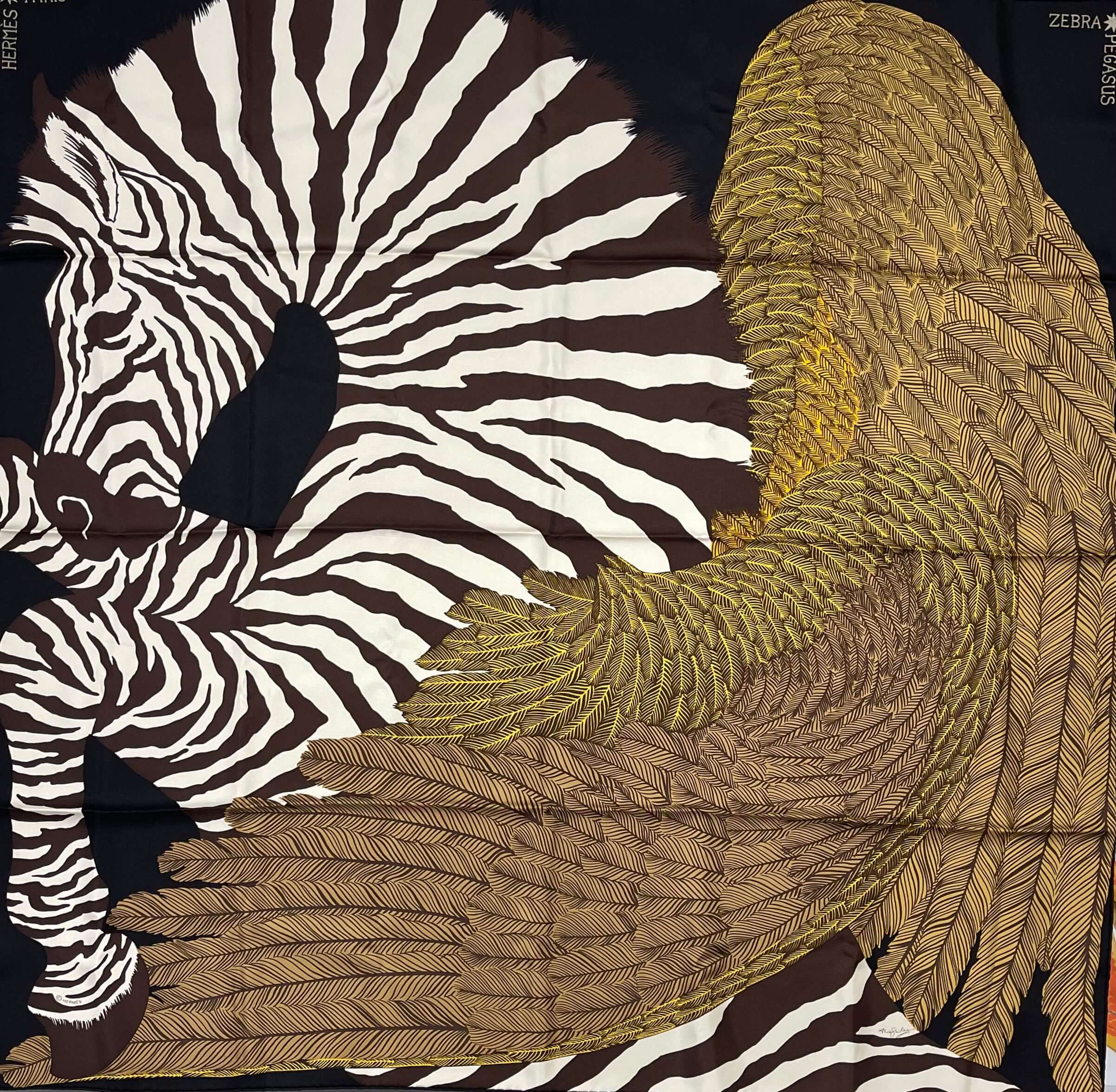Hermès - Carré 90 « Zebra Pegasus »