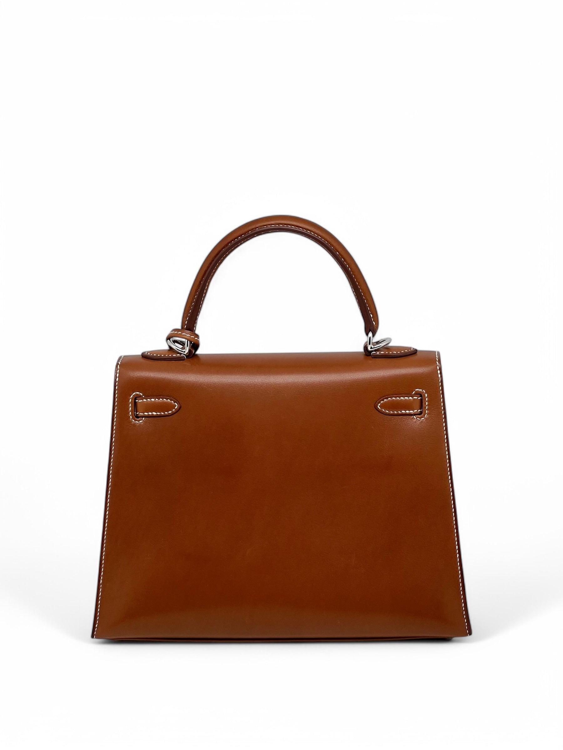Hermès - Sac Kelly 25 cuir Barénia Naturel Fauve 2024