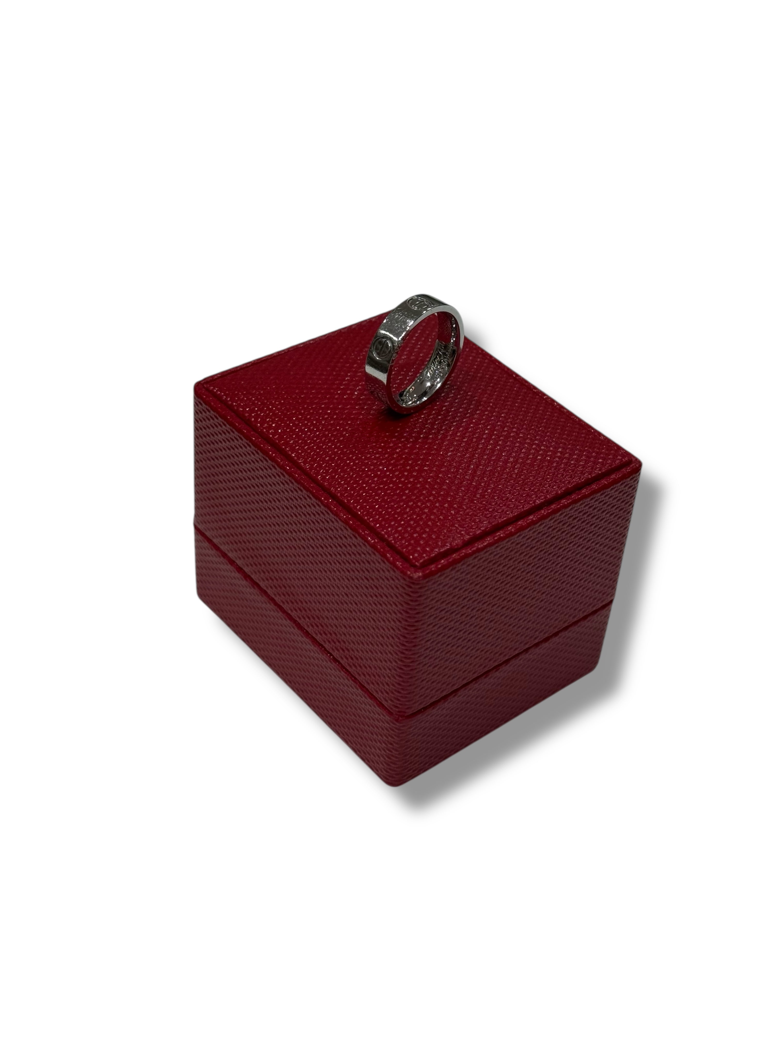 Cartier - Bague Love Classique Or gris t.51