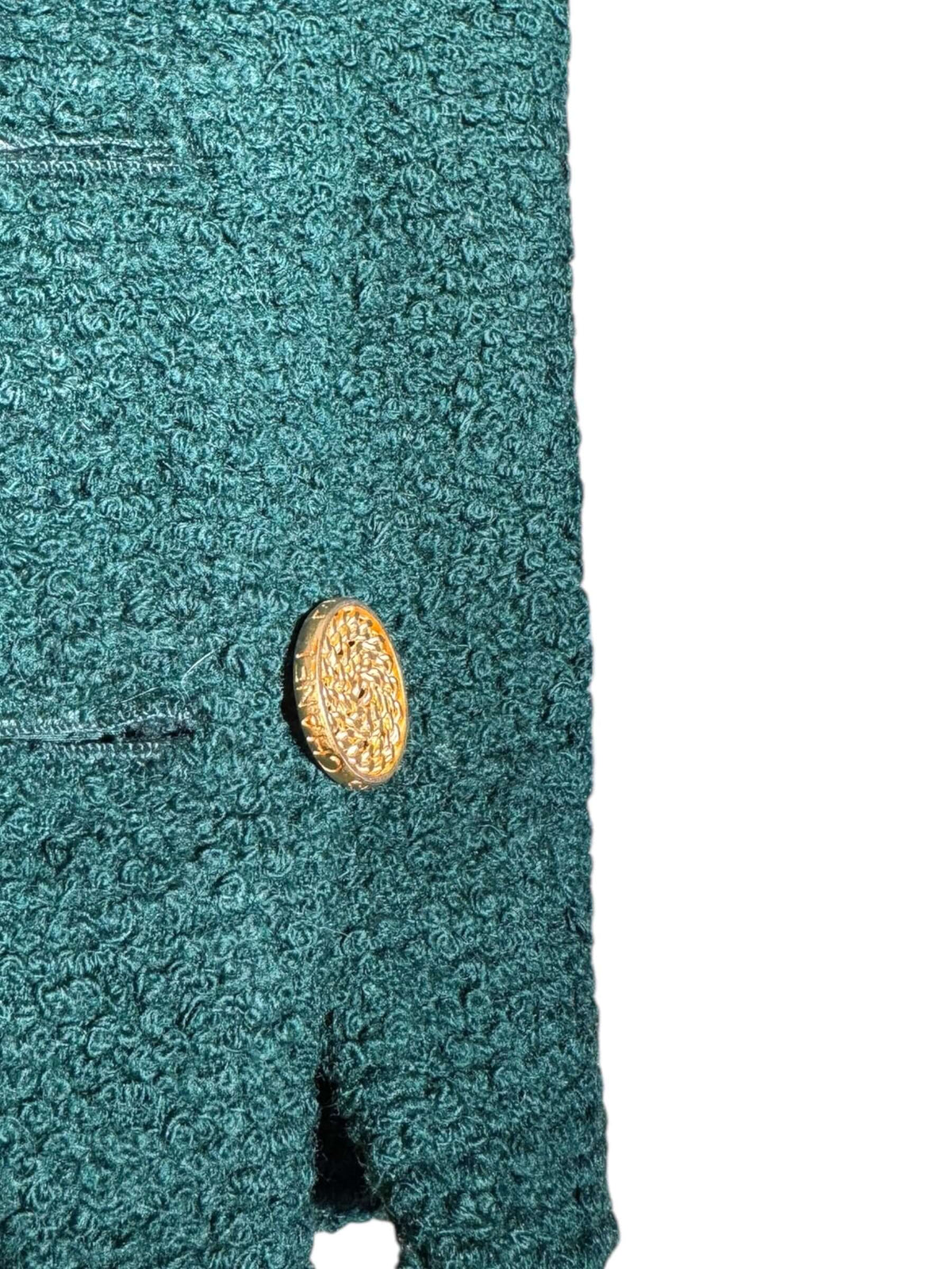 Chanel - Rock aus grünem Tweed