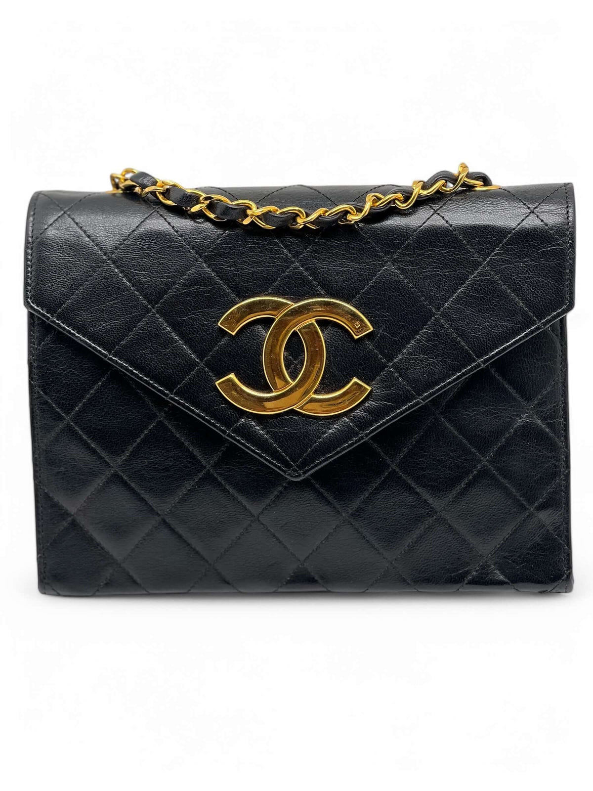 Chanel - Oversize CC Logo Klappentasche aus Leder
