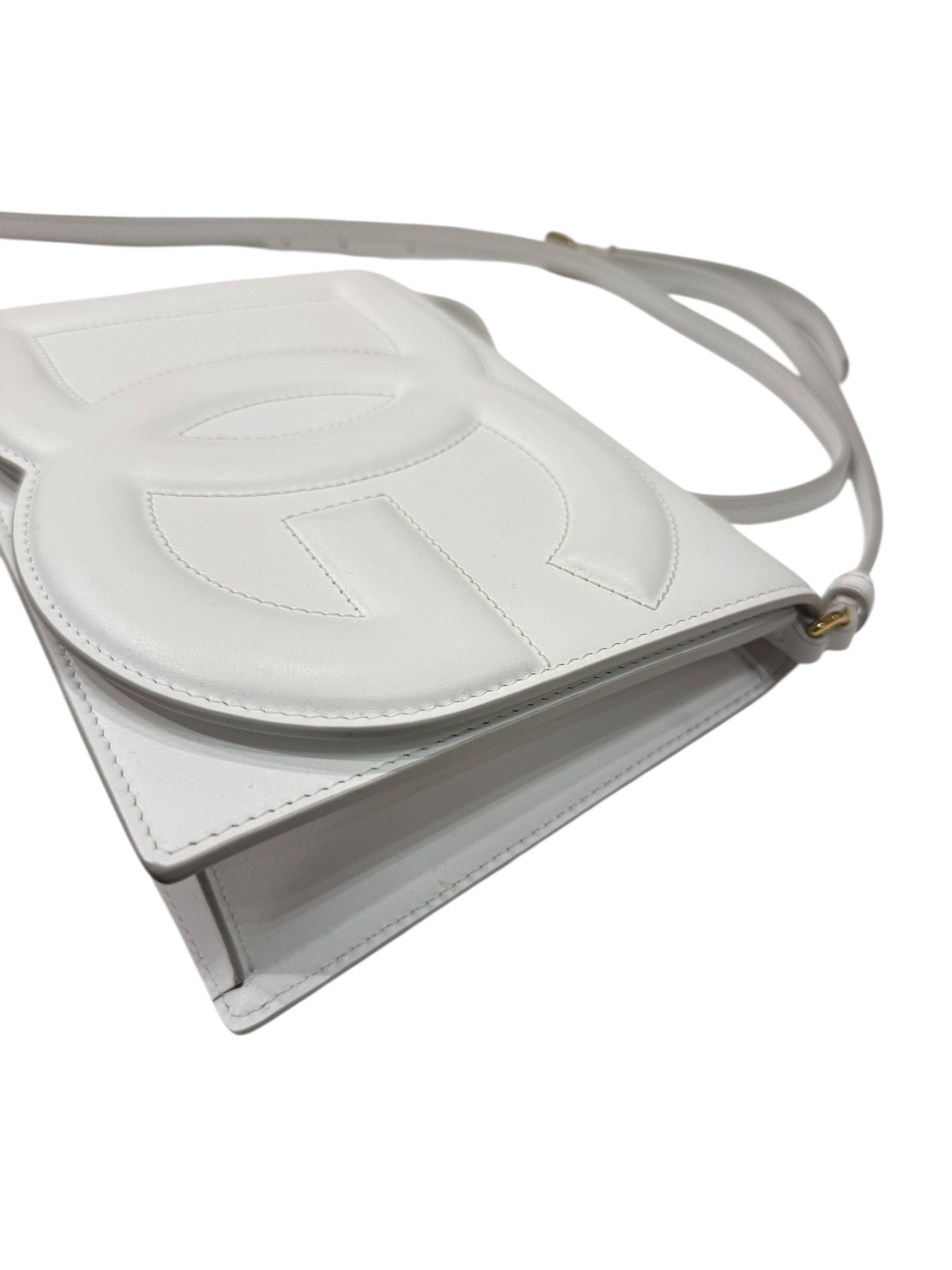 Dolce Gabbana - Sac bandoulière DG daily en cuir blanc