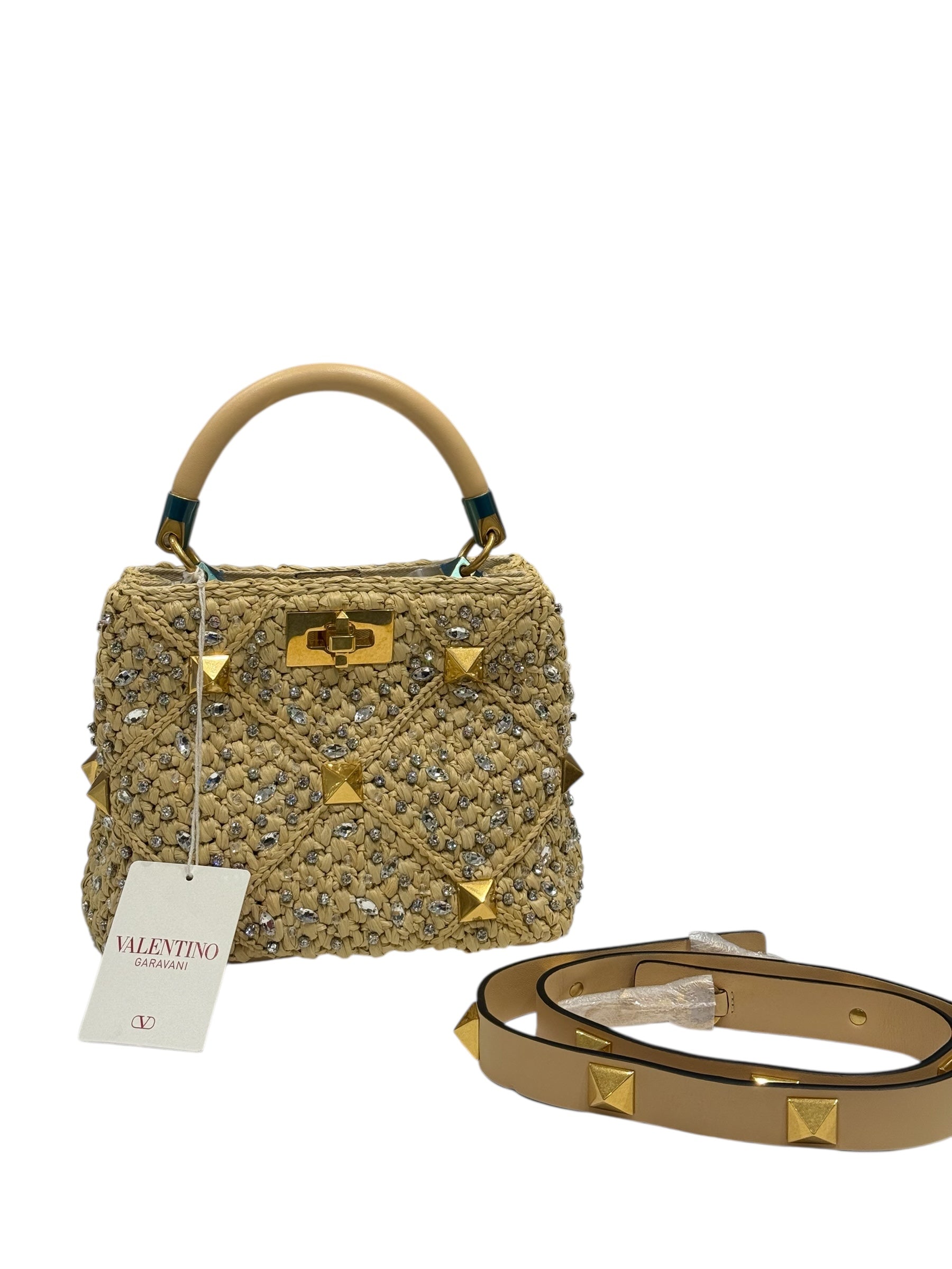 Valentino - Sac Roman Stud Small Crystal Top-Handle