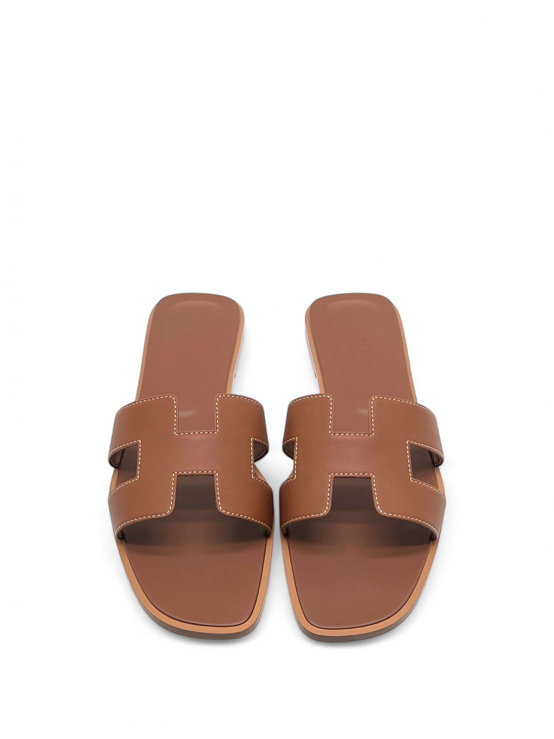 Hermès - Sandale Oran Gold T41