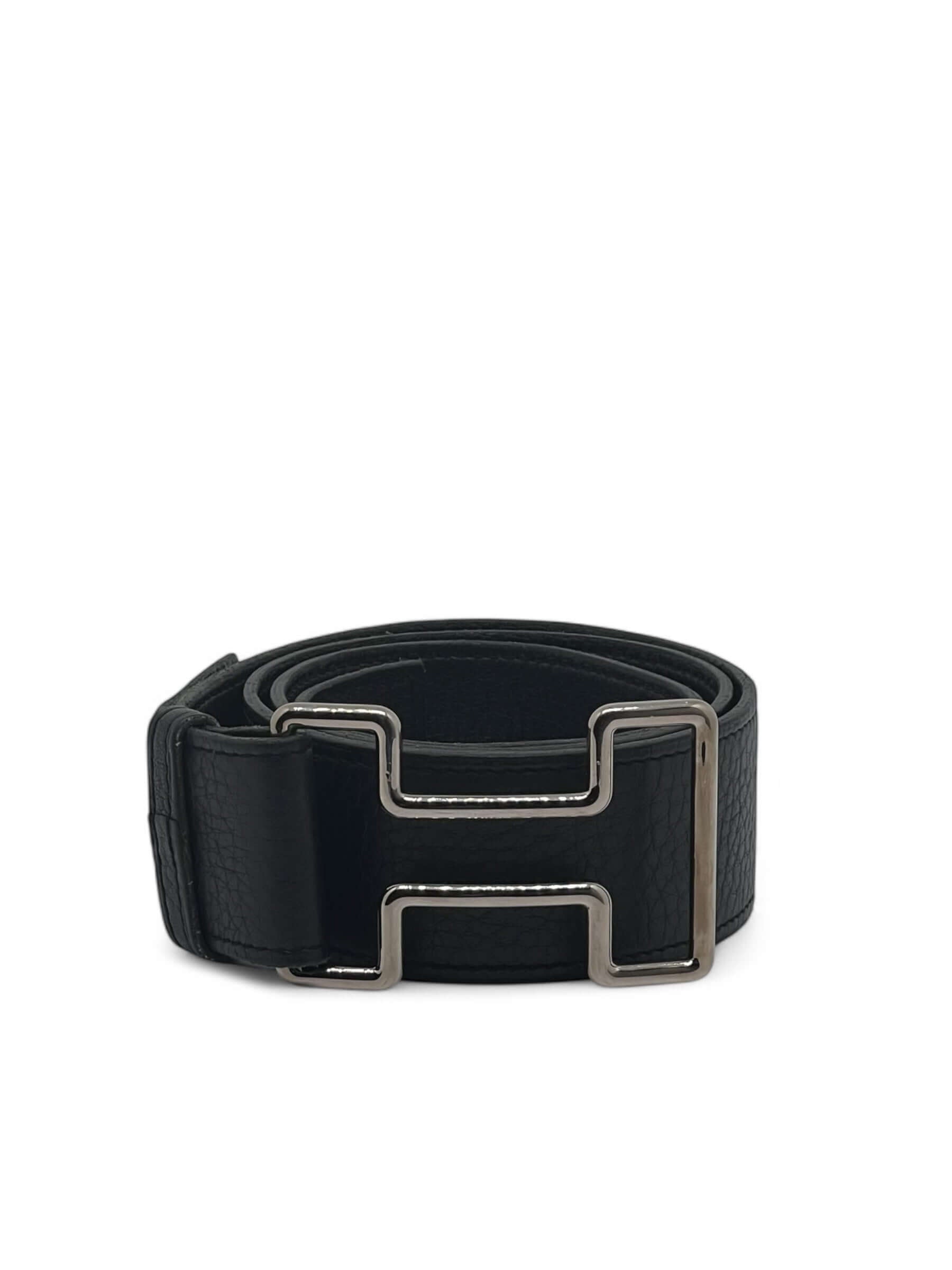Hermès - Schwarzer Gürtel T85