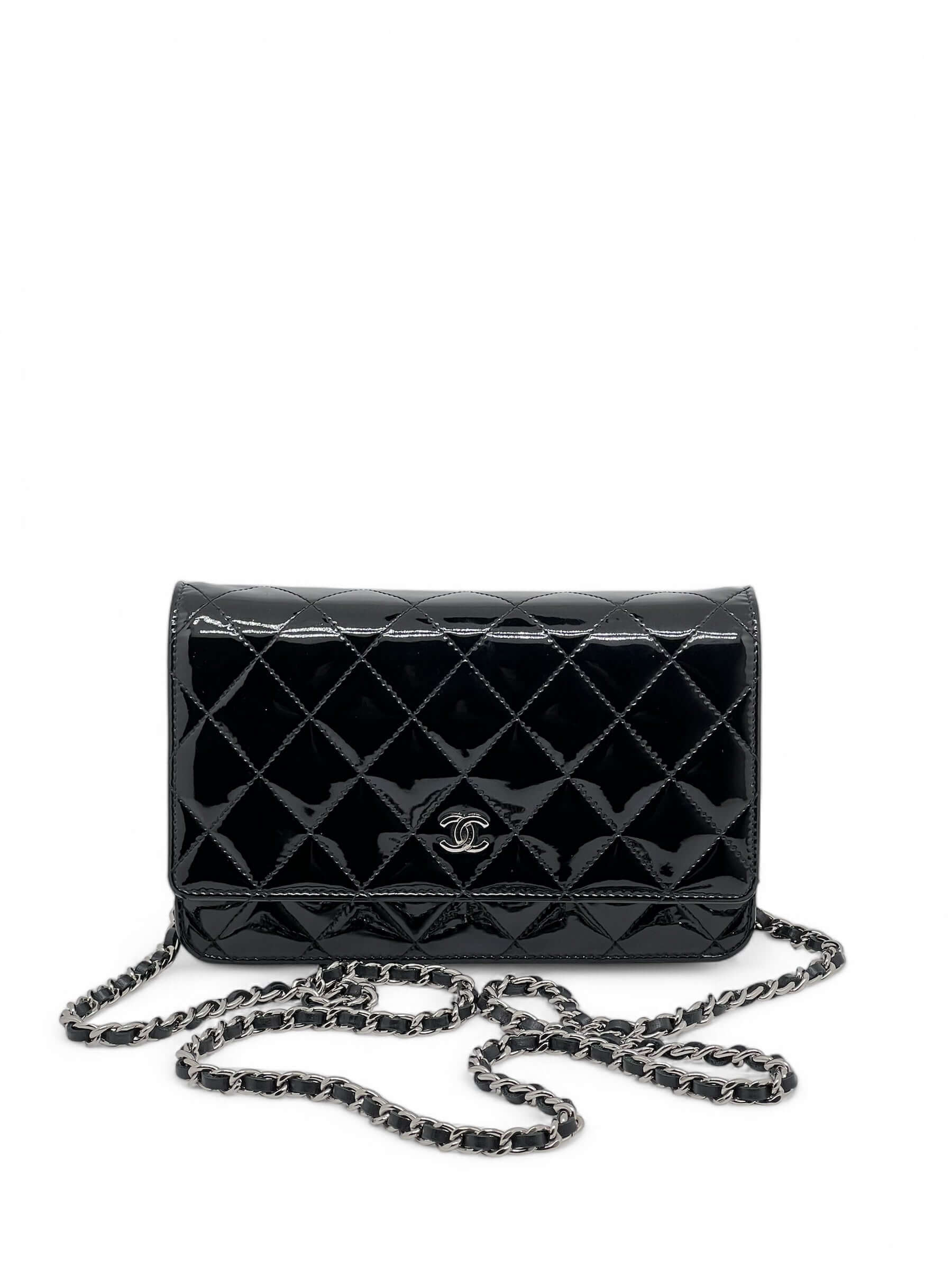 Chanel - Sac Wallet on chain en cuir vernis
