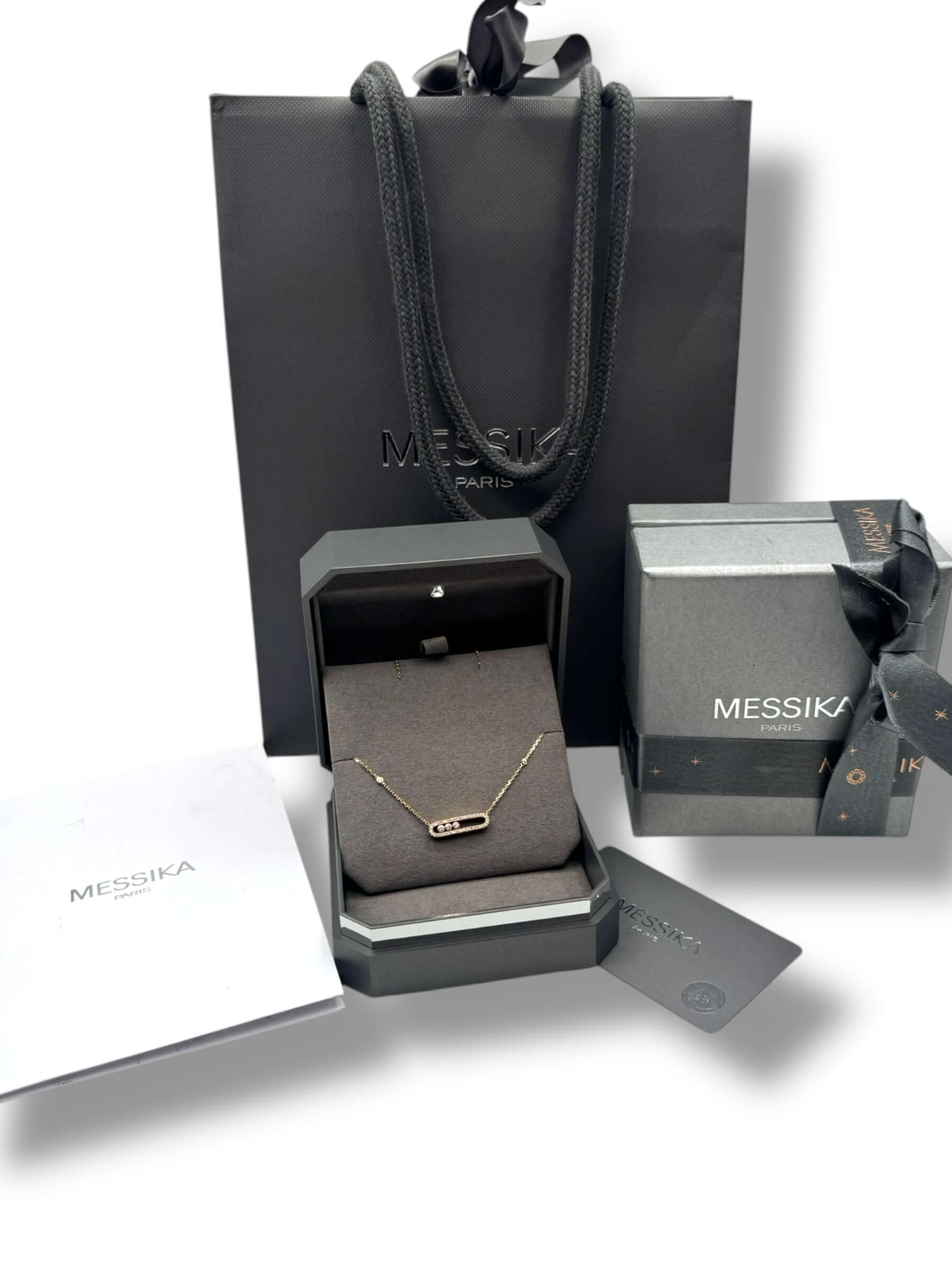 Messika - Collier Baby Move Pavé or rose 18ct