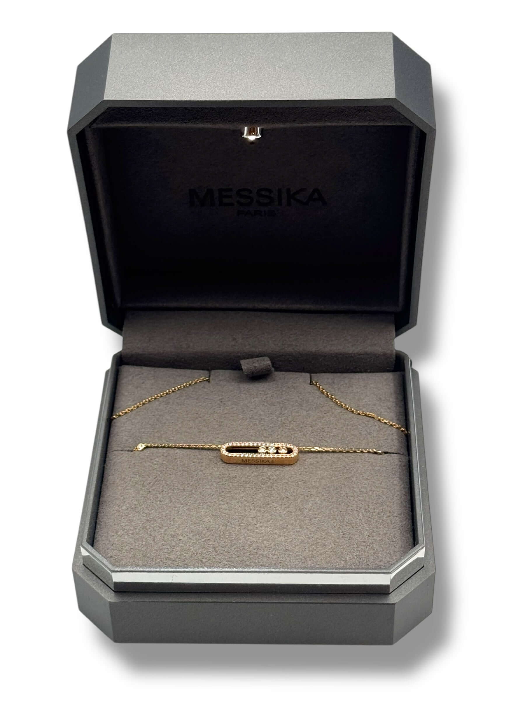 Messika - Collier Baby Move Pavé or rose 18ct