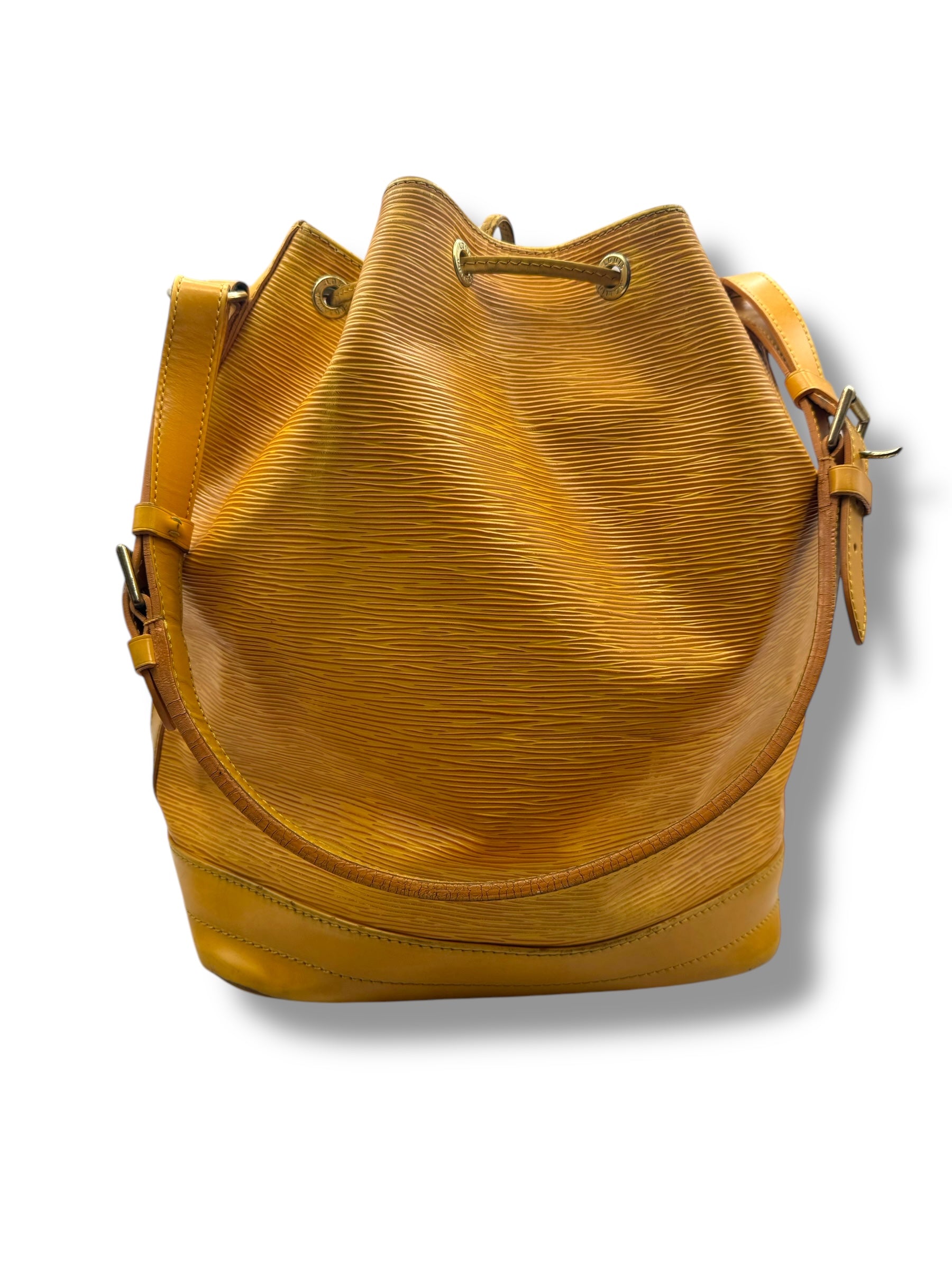 Louis Vuitton - Sac sceau MM cuir épi jaune