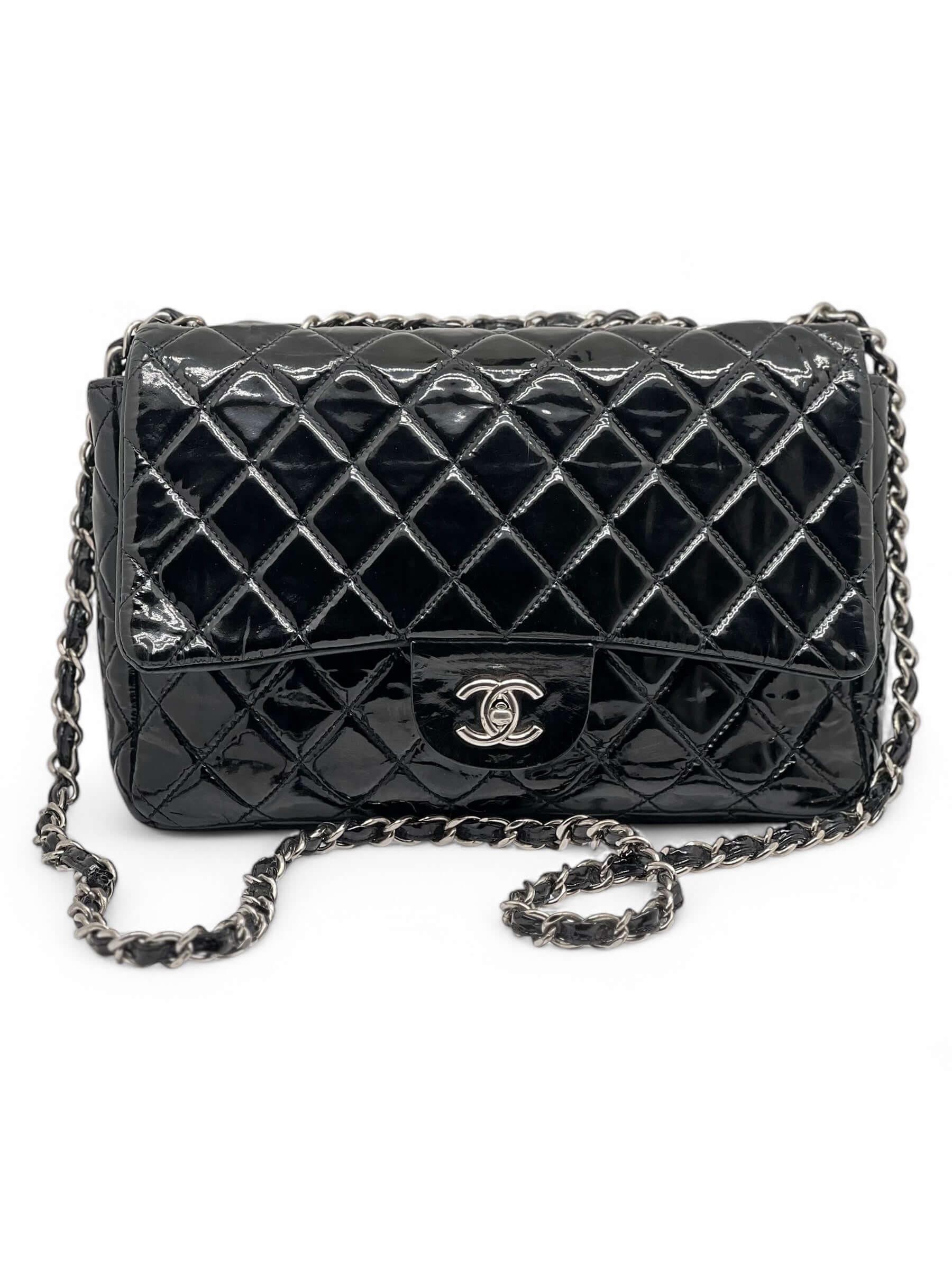 Chanel - Sac Timeless Jumbo Vernis