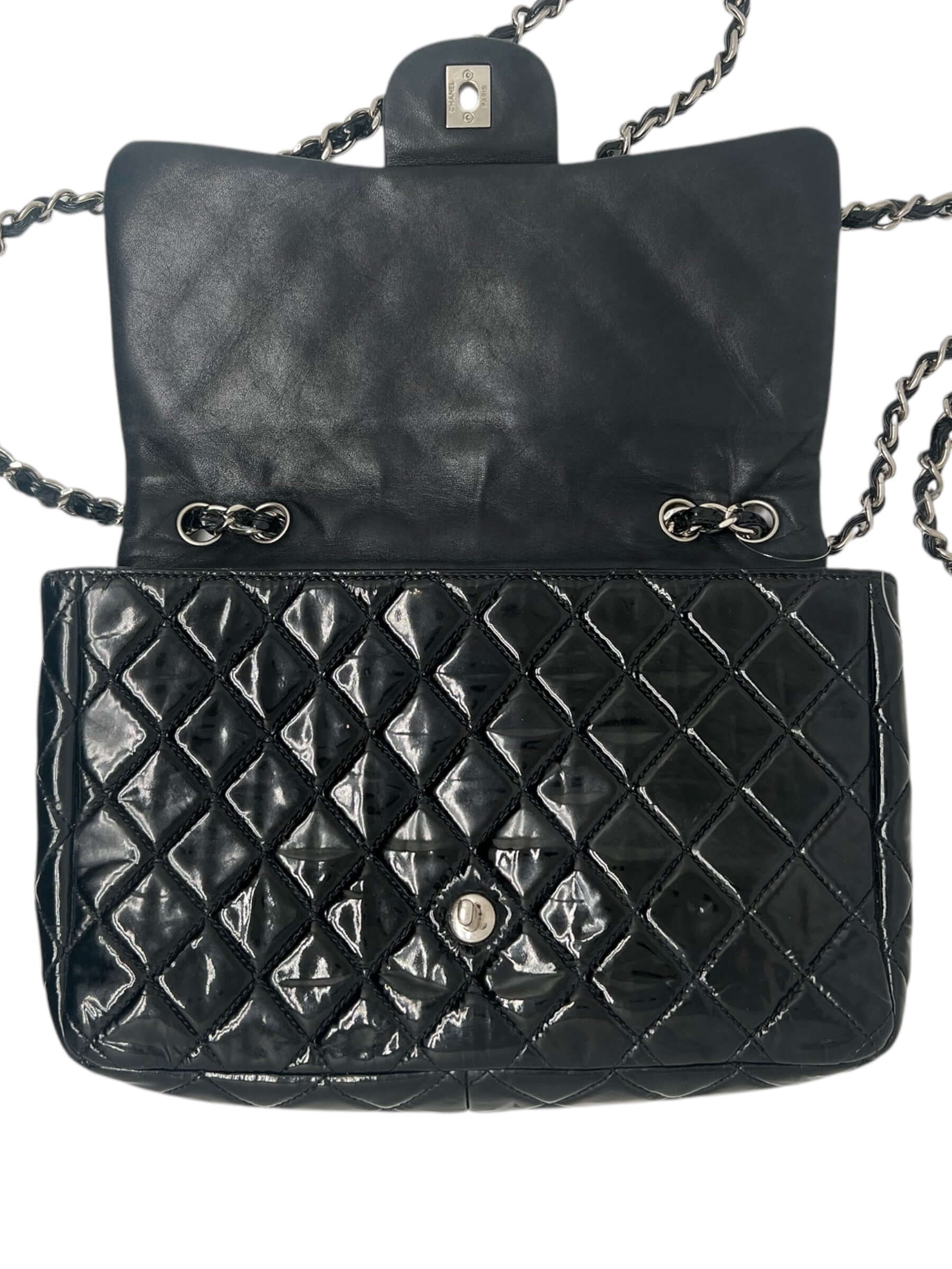 Chanel - Sac Timeless Jumbo Vernis