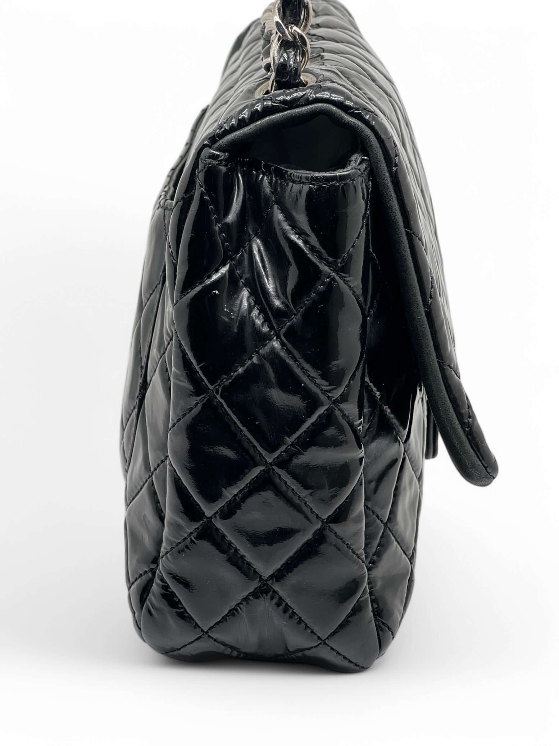 Chanel - Sac Timeless Jumbo Vernis