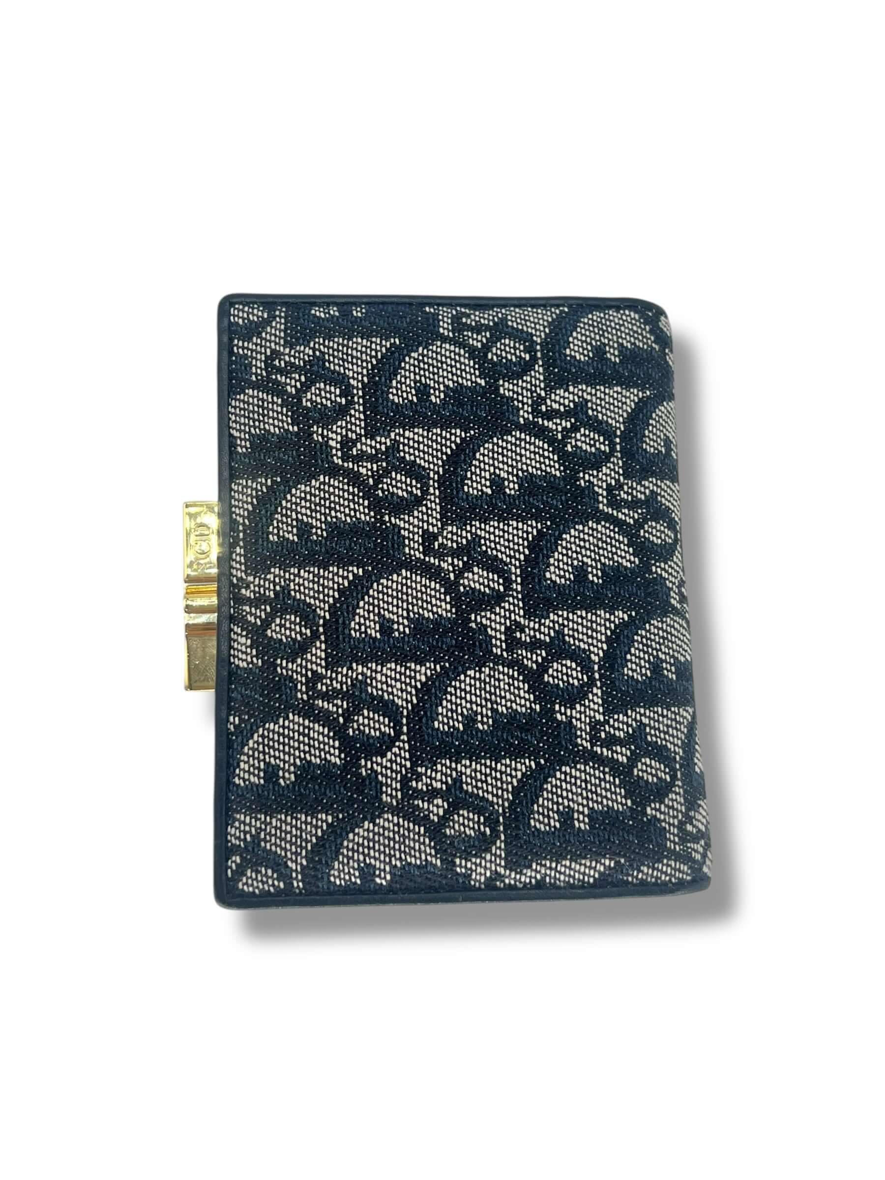 Christian Dior - Portefeuille oblique bleu