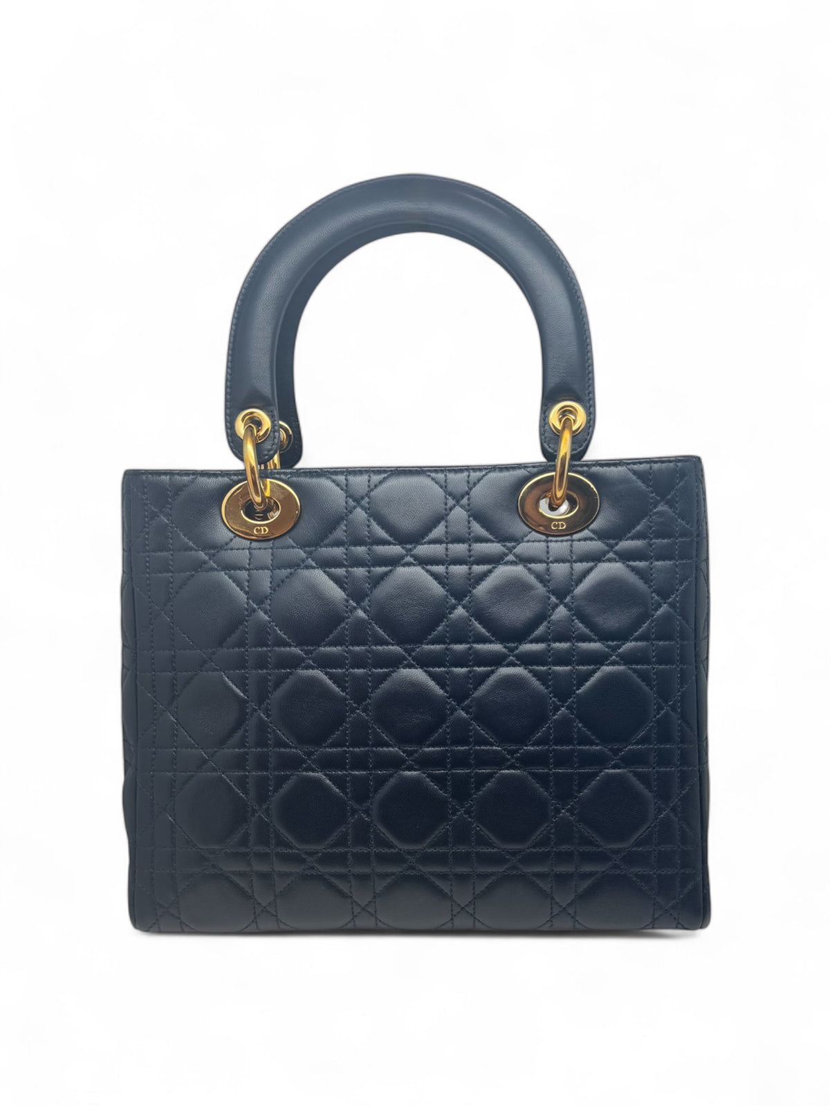 Christian Dior - Lady Dior MM Tasche Blau